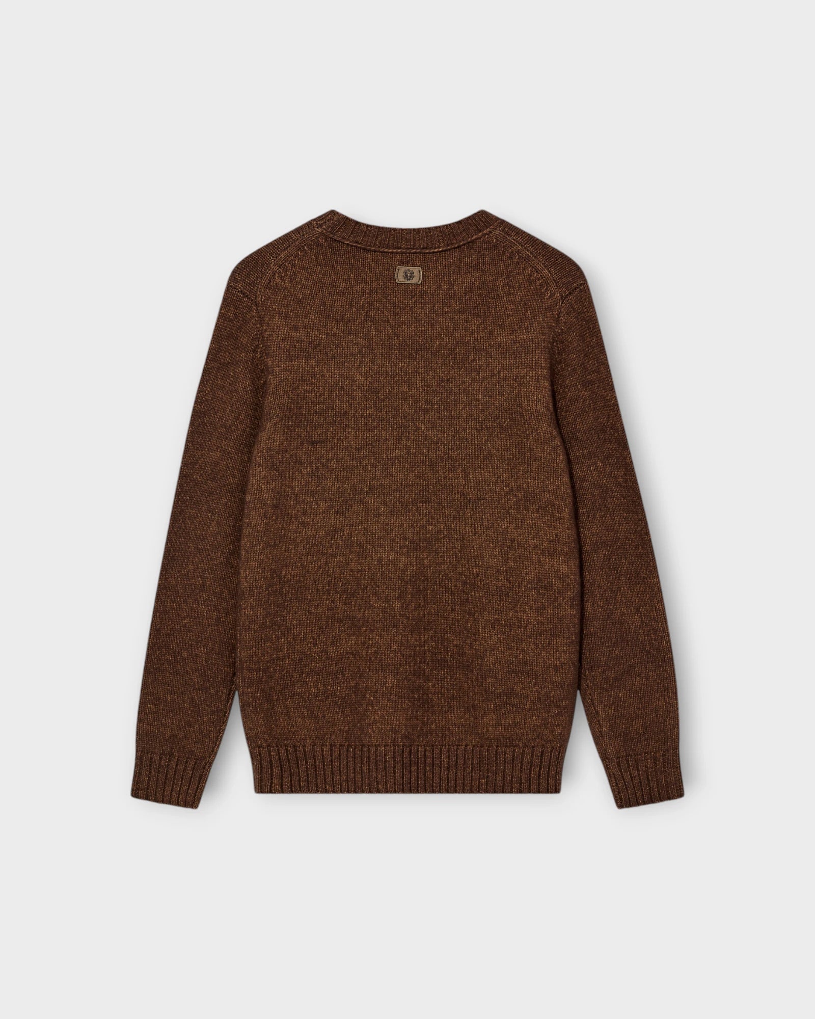 Laporte Melange Crew Neck Knit - Sundown Melange