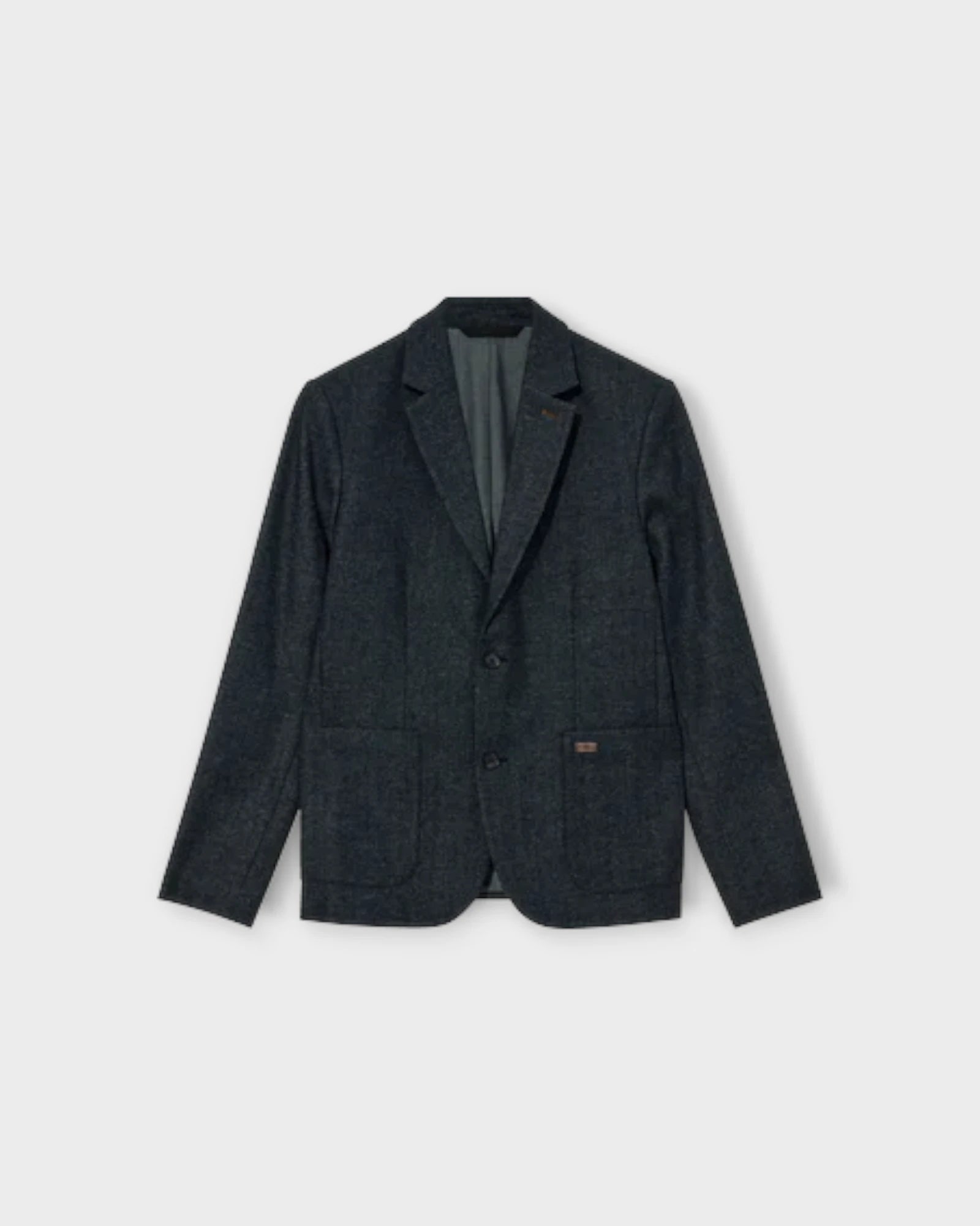 Mason Herringbone Blazer Indigo Blue - Blå Mos Mosh Gallery Herre Blazer. Her set forfra.