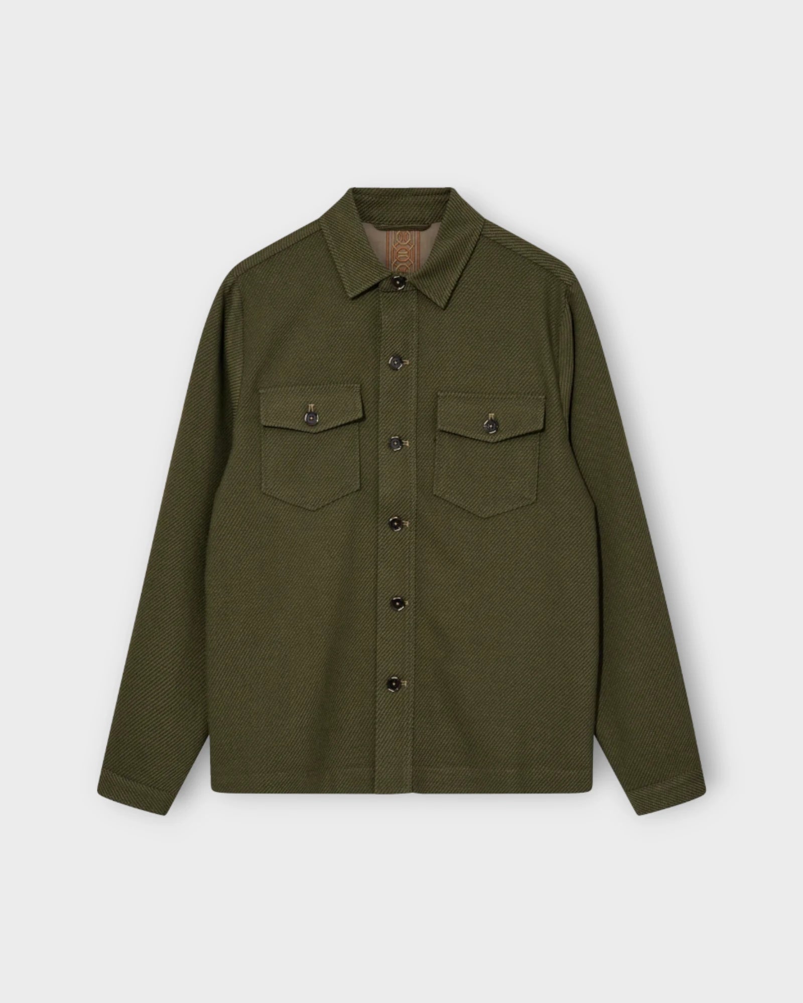 MMGWilliams Forest Jacket Foss Green - Grøn Mos Mosh Gallery Herre Overshirt. Her set forfra.