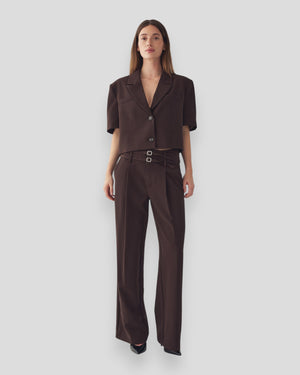 N-Darryl HW Pants - Chocolate