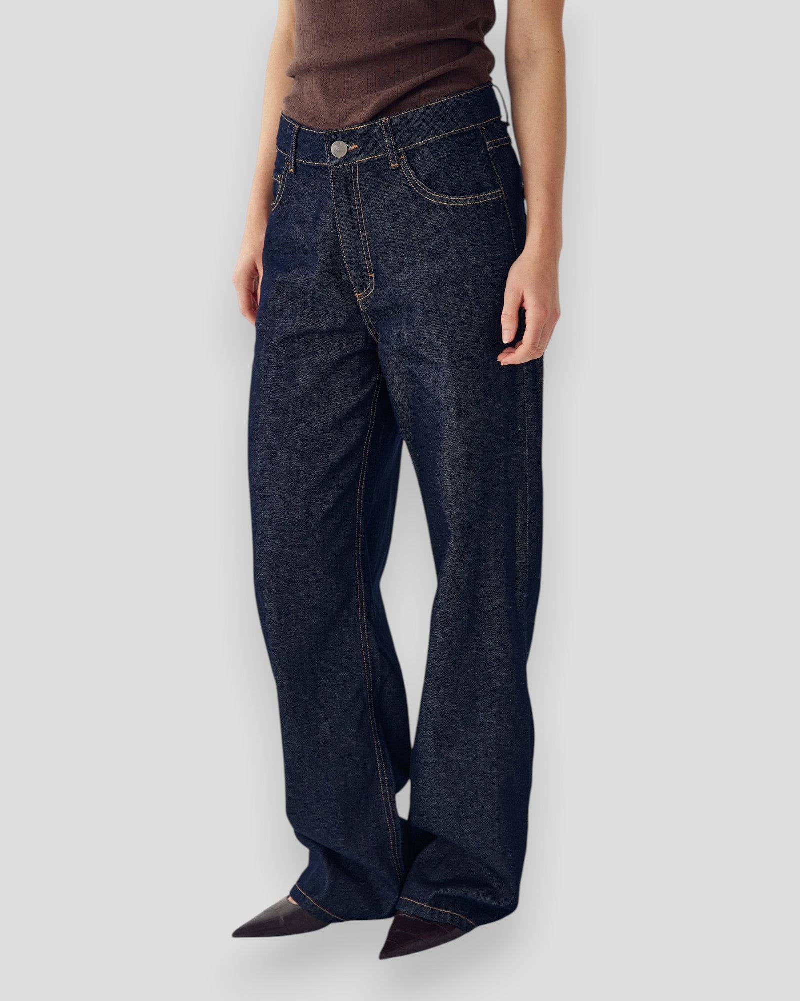 N-Katy MW Jeans - Rinse Wash