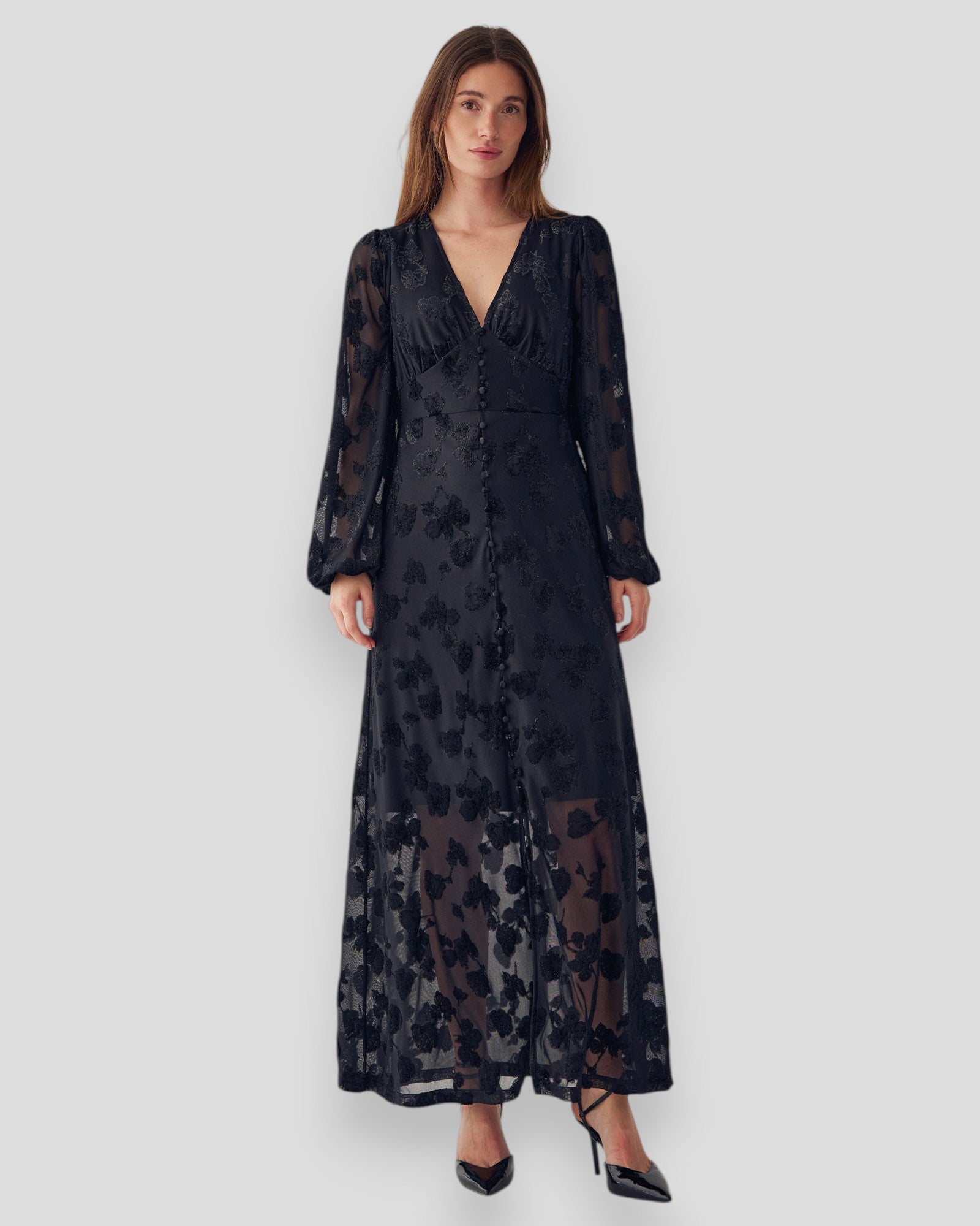 N-Lilith Maxi Dress - Black