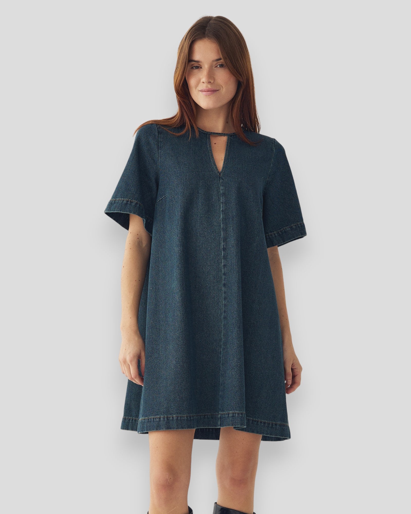 N-Mavis Dress - Vintage Blue Wash
