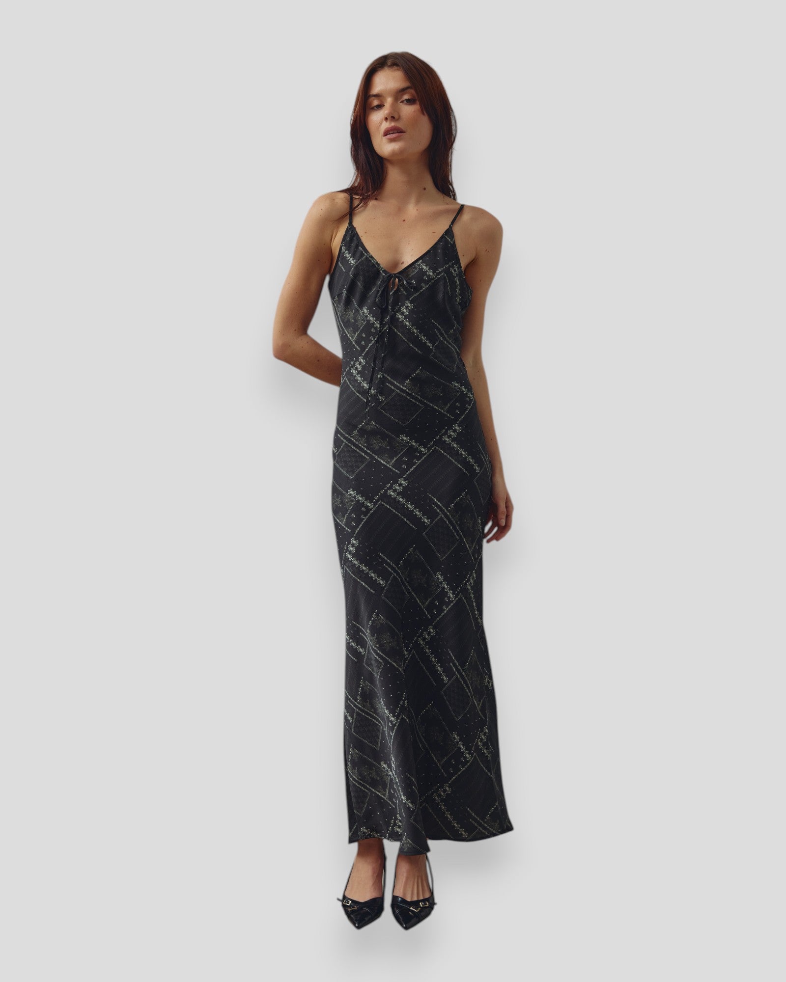 N-Megan Dress - Dolly Black Print