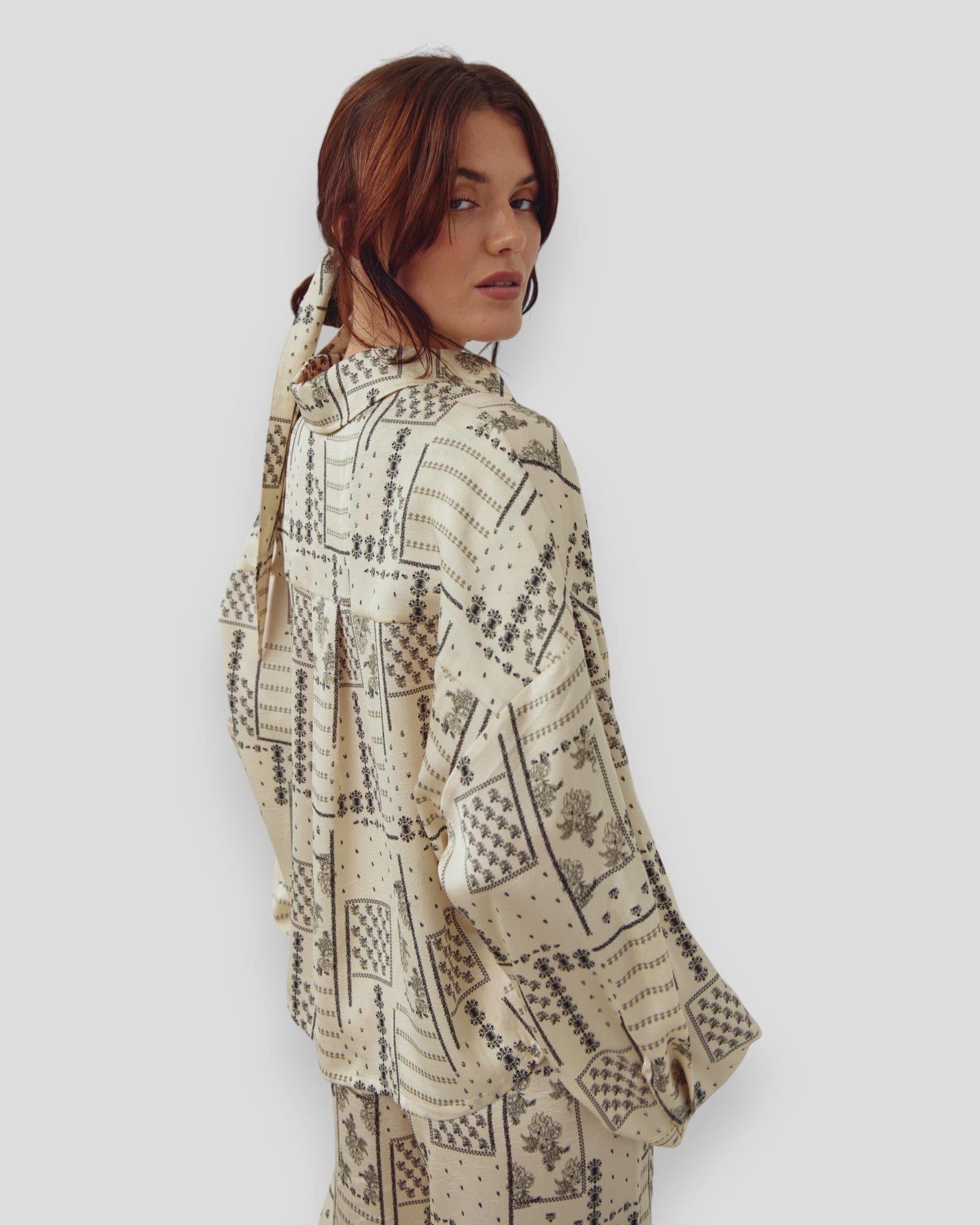 N-Lirinnah Shirt - Dolly Ivory Print