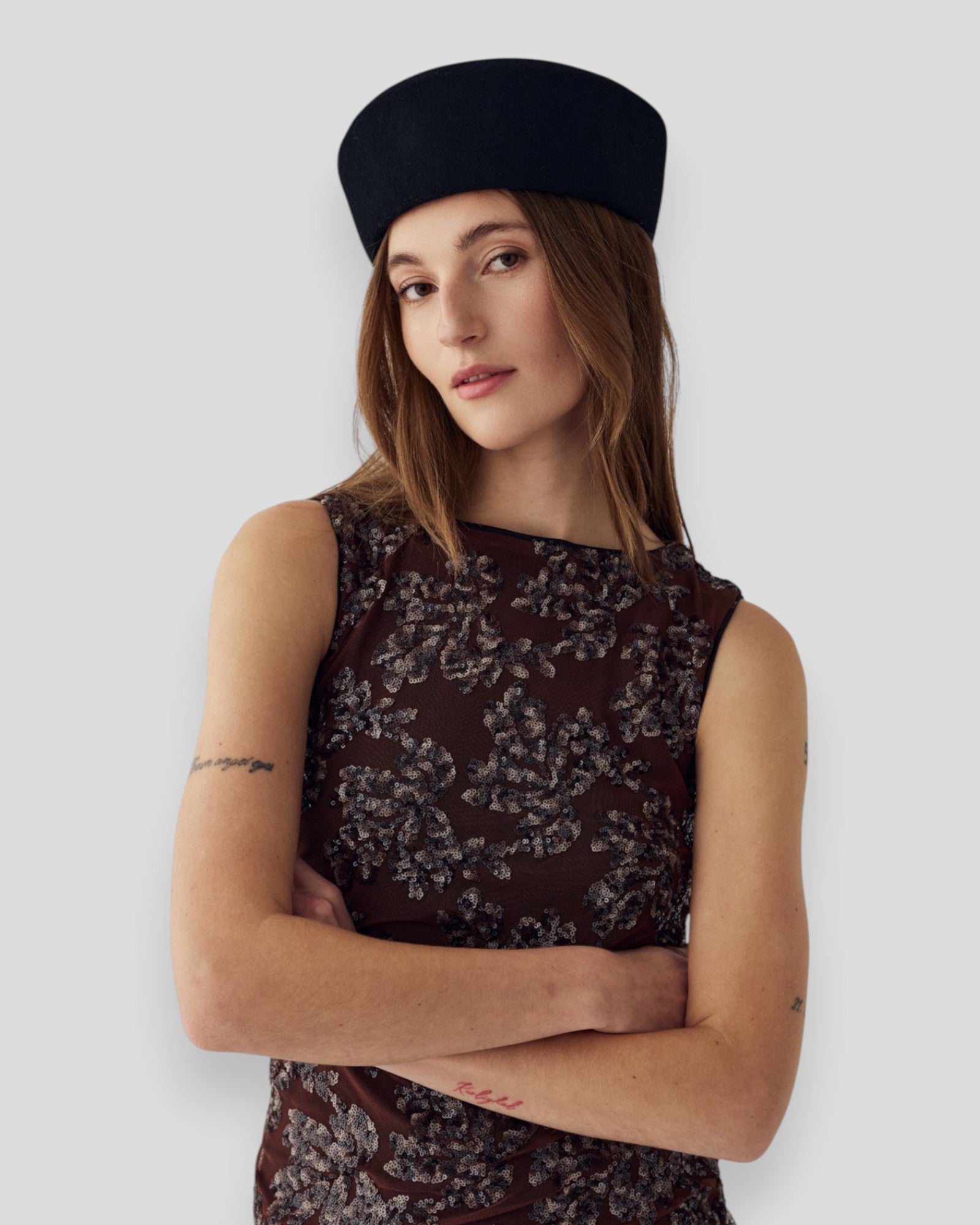 N-Lavinia SH Dress - Medium Brown