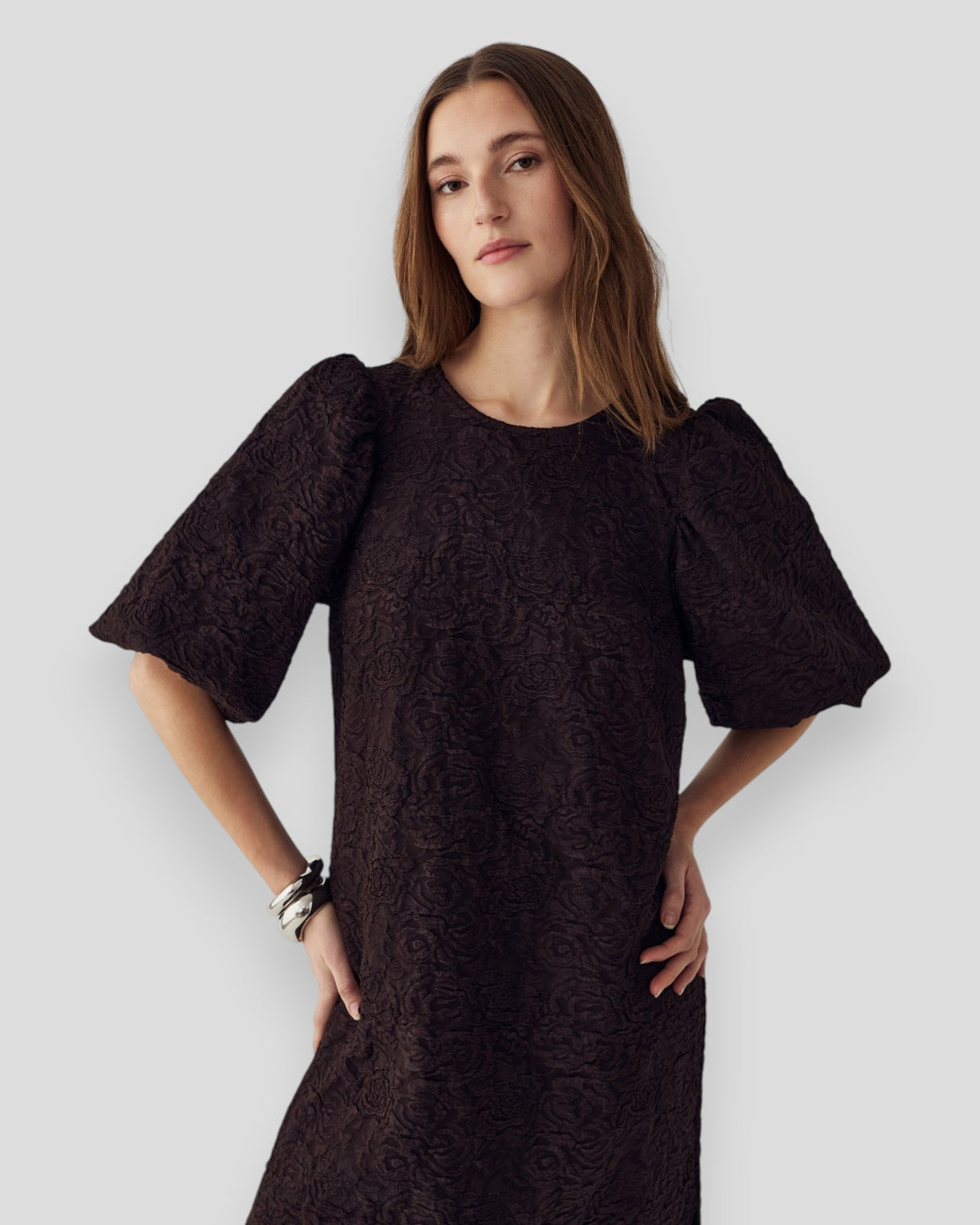 N-Pastis Long Dress - Chocolate
