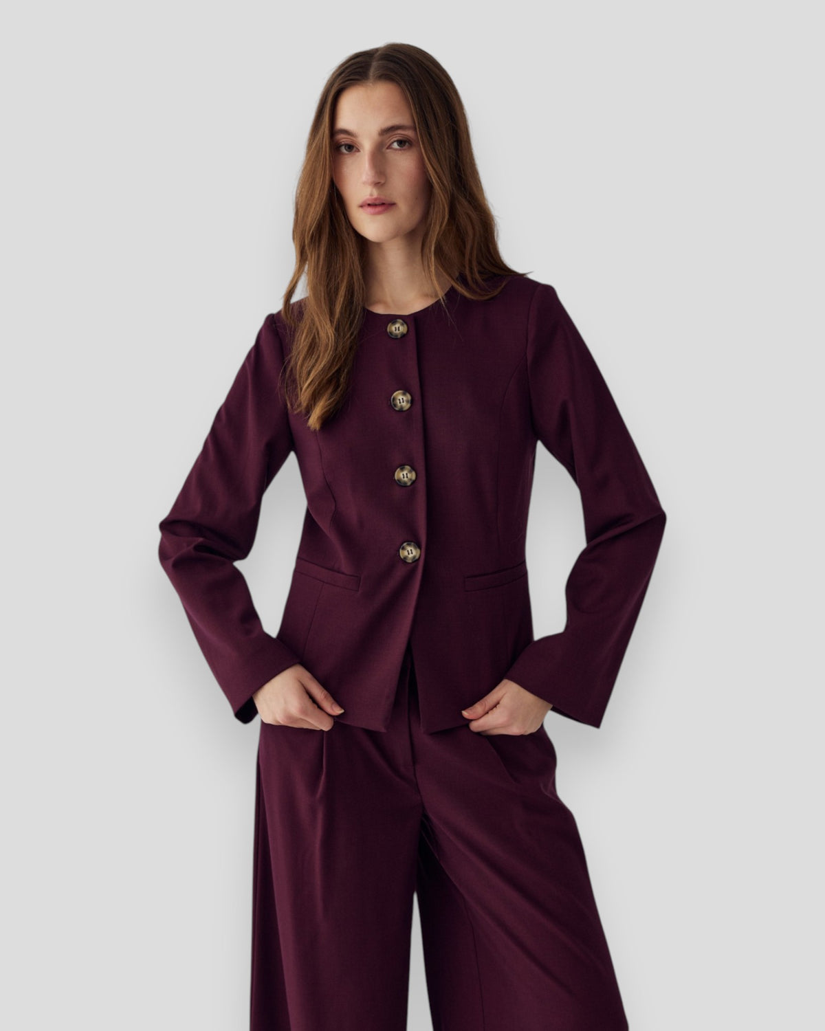 N-Kasaundra LS Blazer - Winetasting