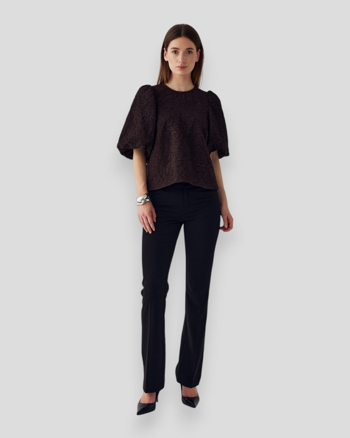 N-Shelly Blouse - Chocolate