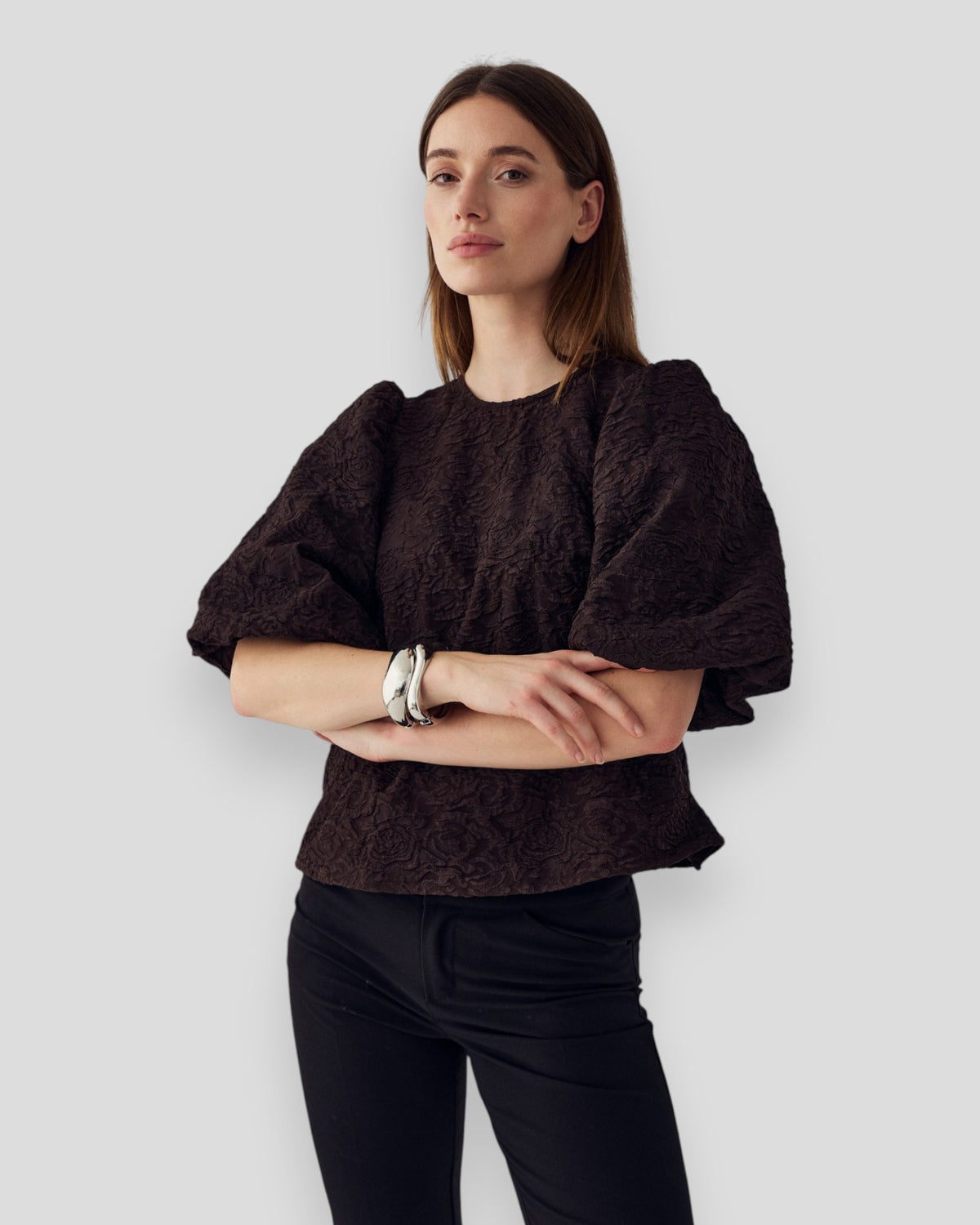 N-Shelly Blouse - Chocolate
