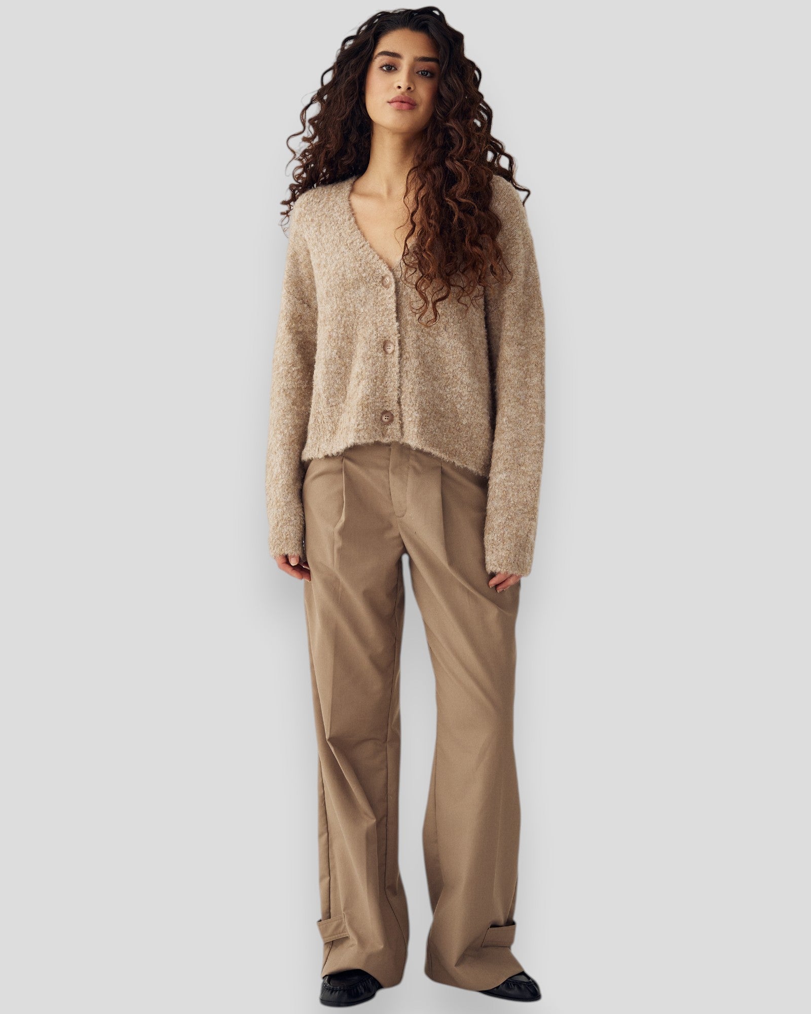 N-Mertis Knit Cardigan - Sand