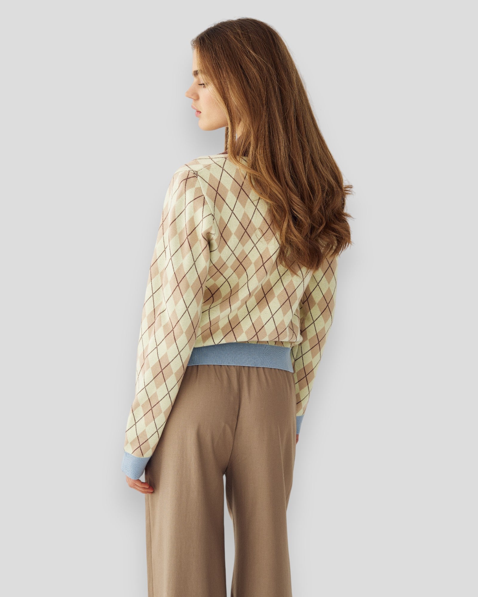 N-Makayla Knit - Diya Yellow Check