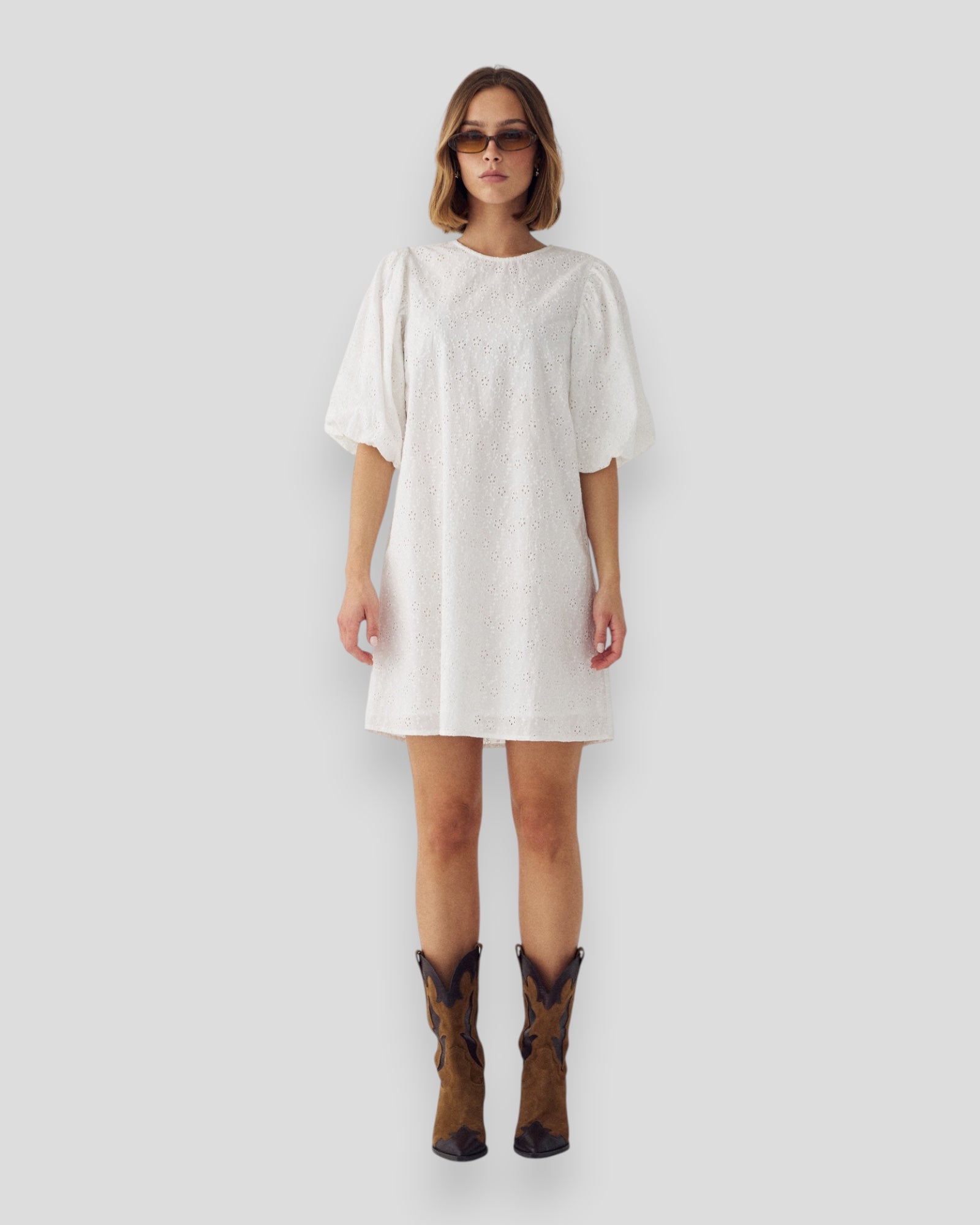 N-Pastis Short Dress - White