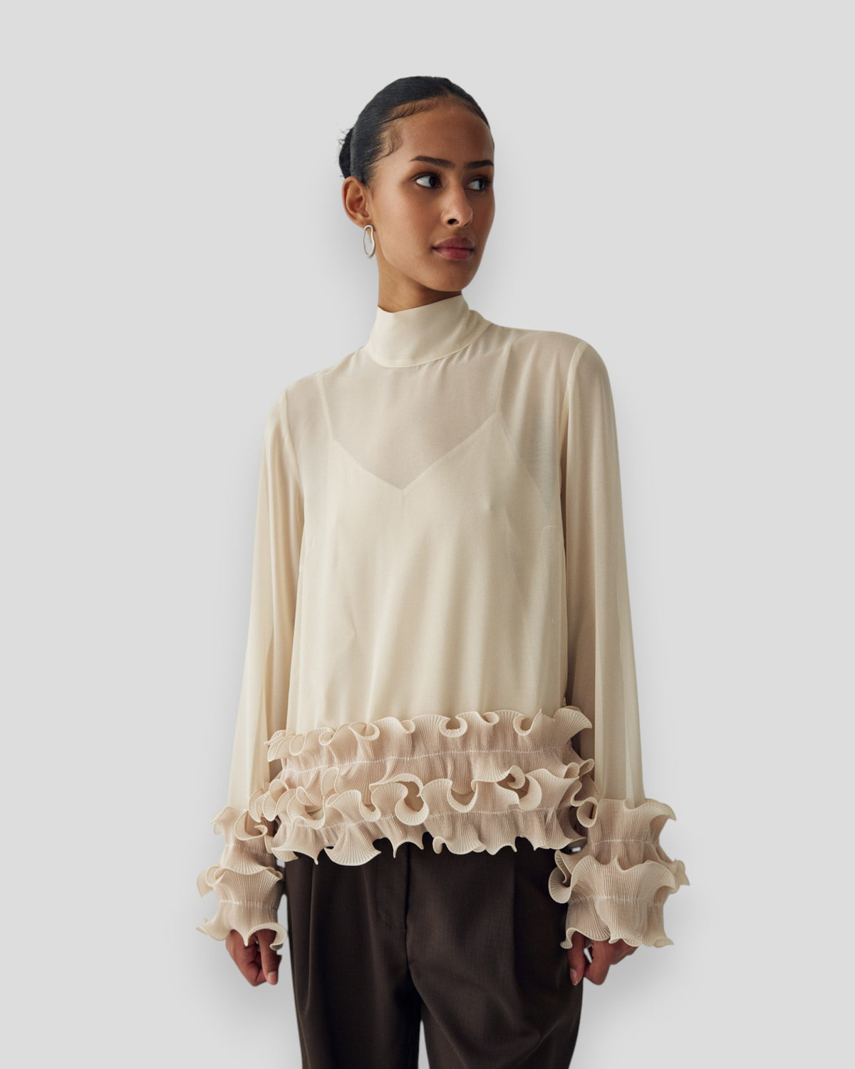 N-Latanietta Blouse - Ivory