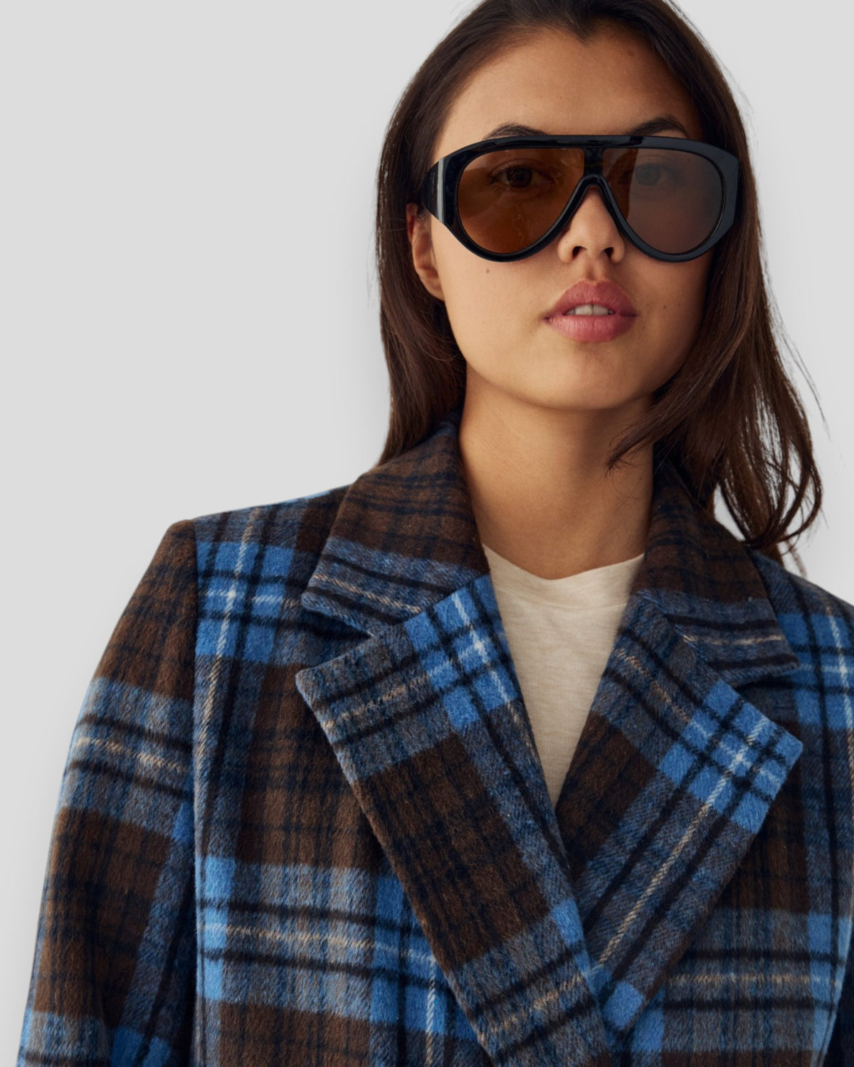 N-Jaci Coat - Daliyah Blue Check