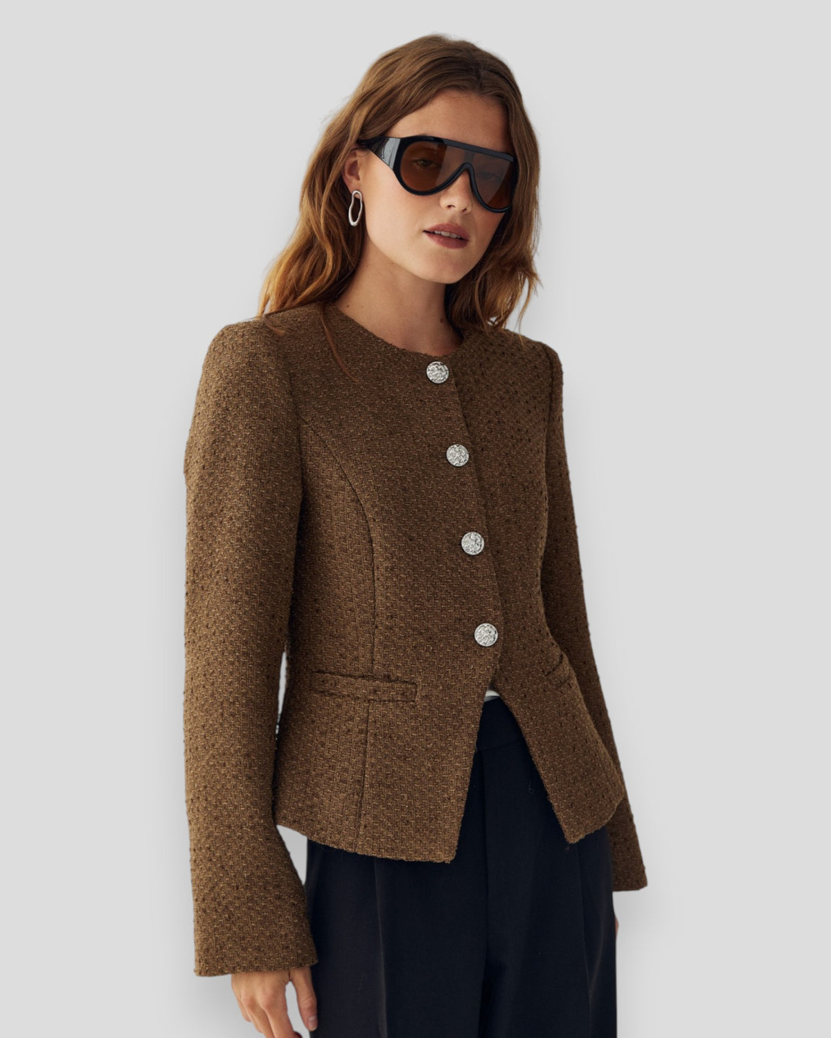 N-Kasaundra LS Blazer - Breen