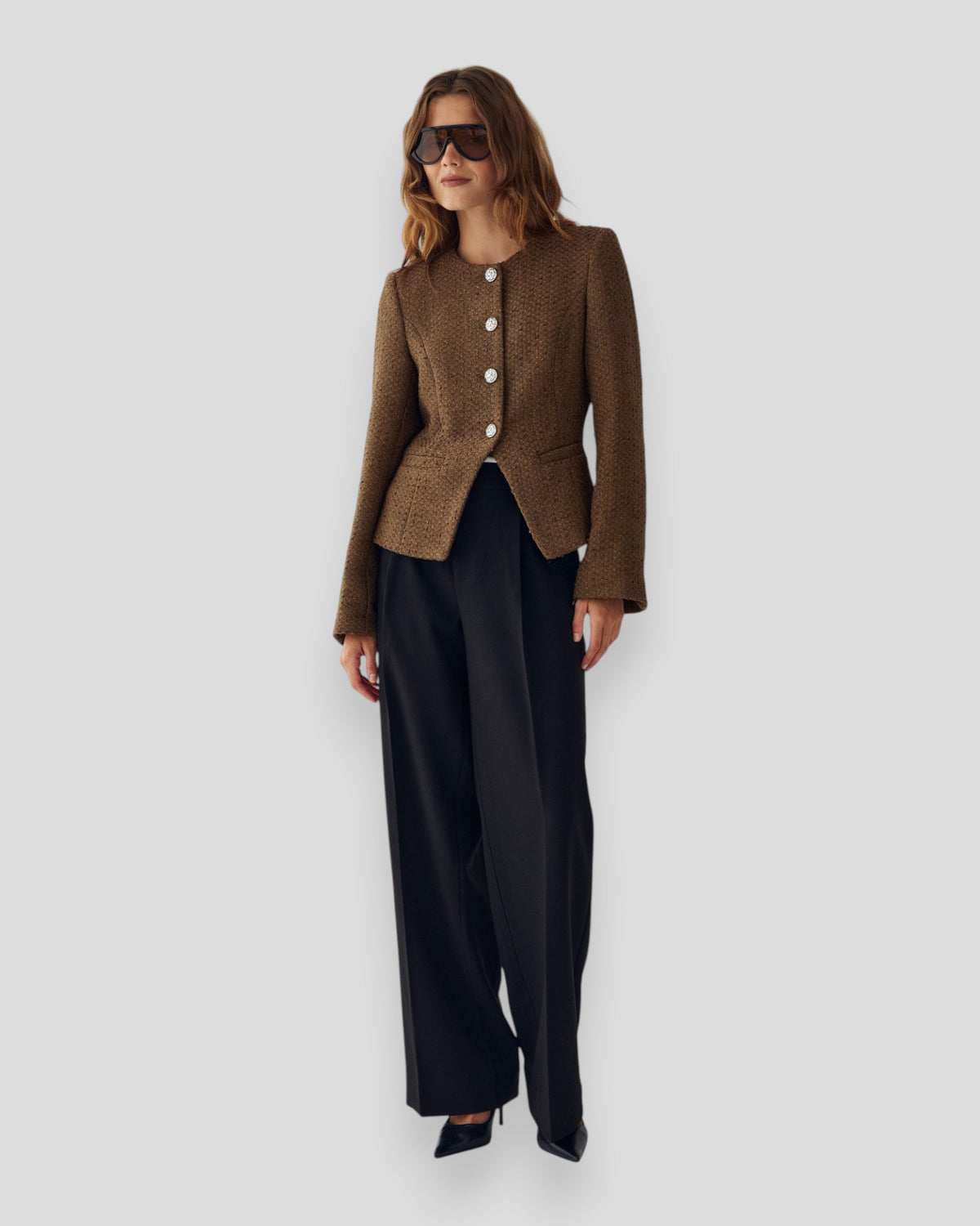 N-Kasaundra LS Blazer - Breen