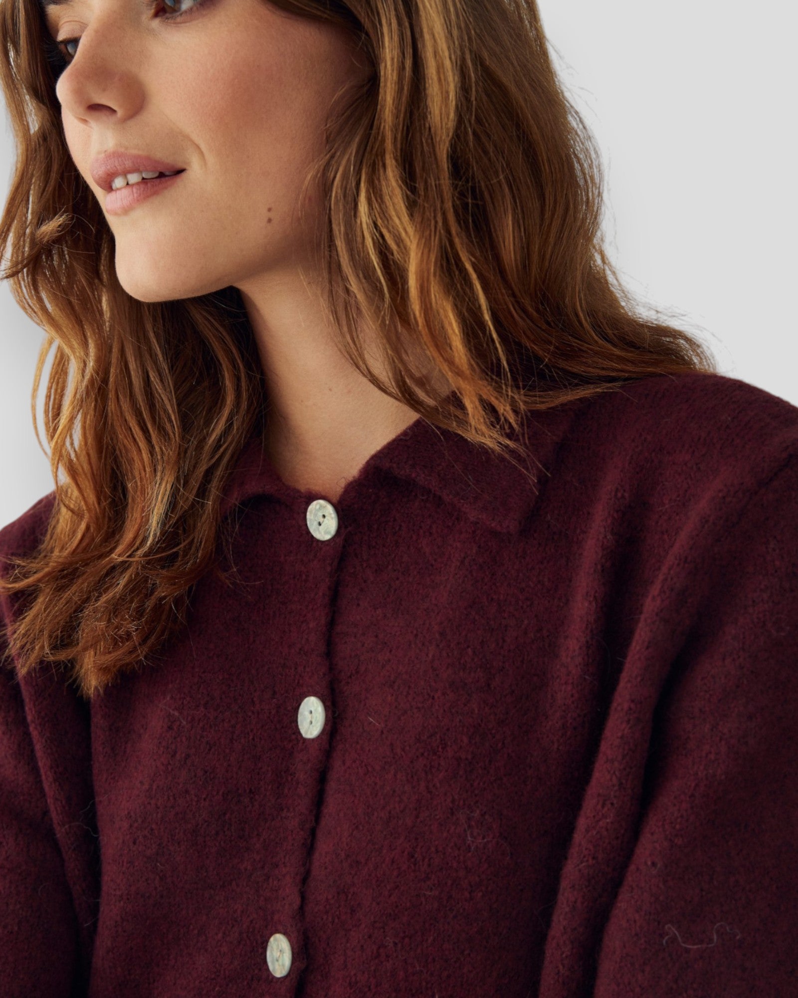 N-Marwood Knit Cardigan - Winetasting