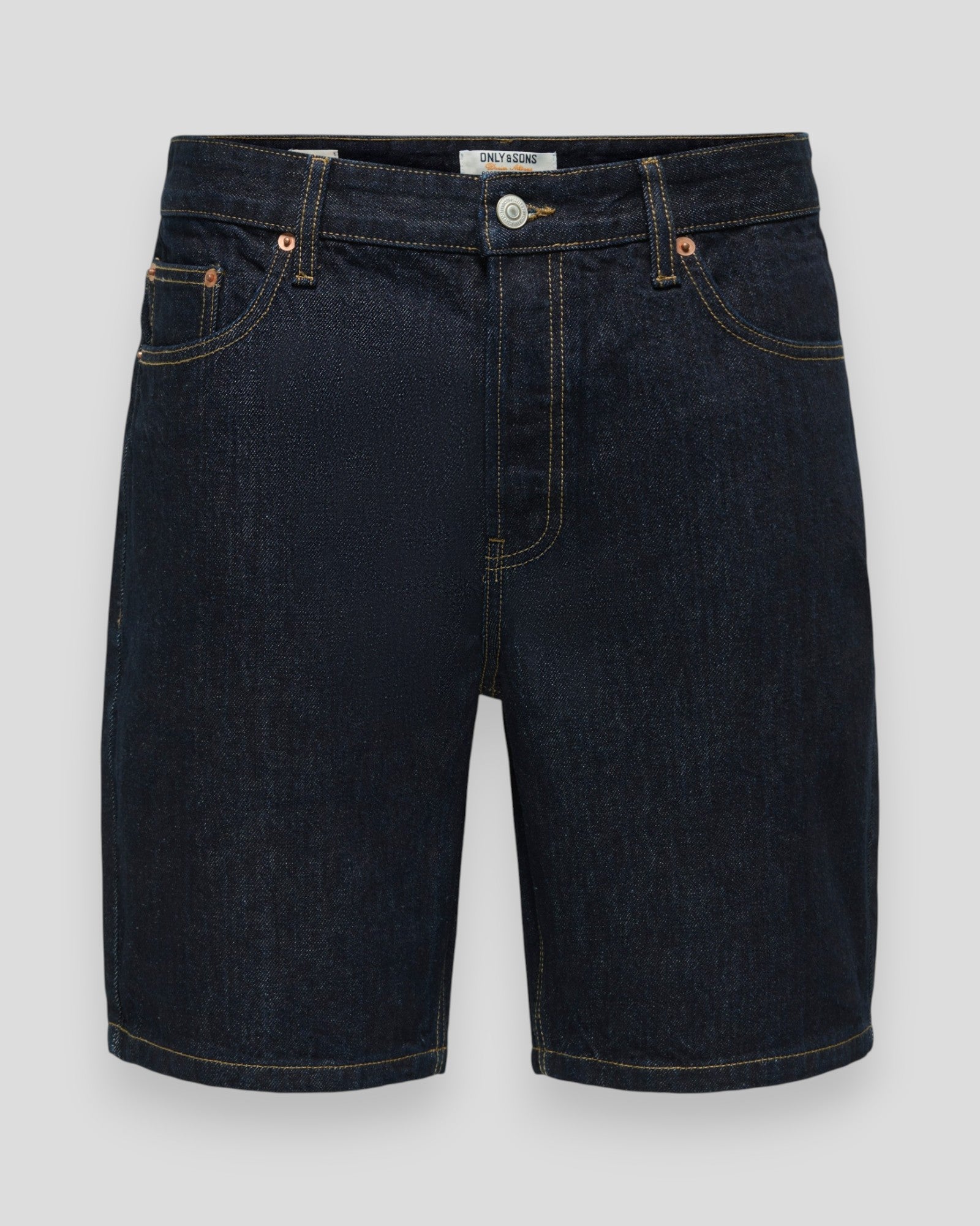 Edge Rinse 6496 AZG Denim Shorts - Dark Blue Denim Rinse