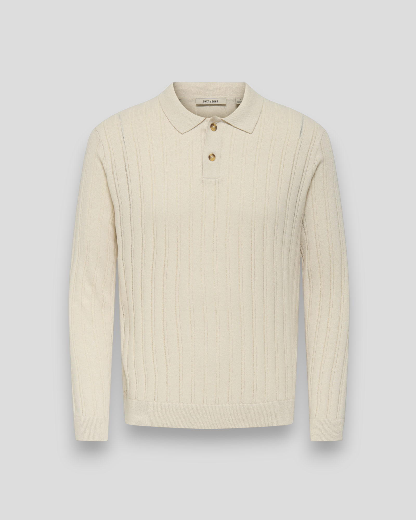Kent Life Regular 12 LS Polo Knit - Silver Lining