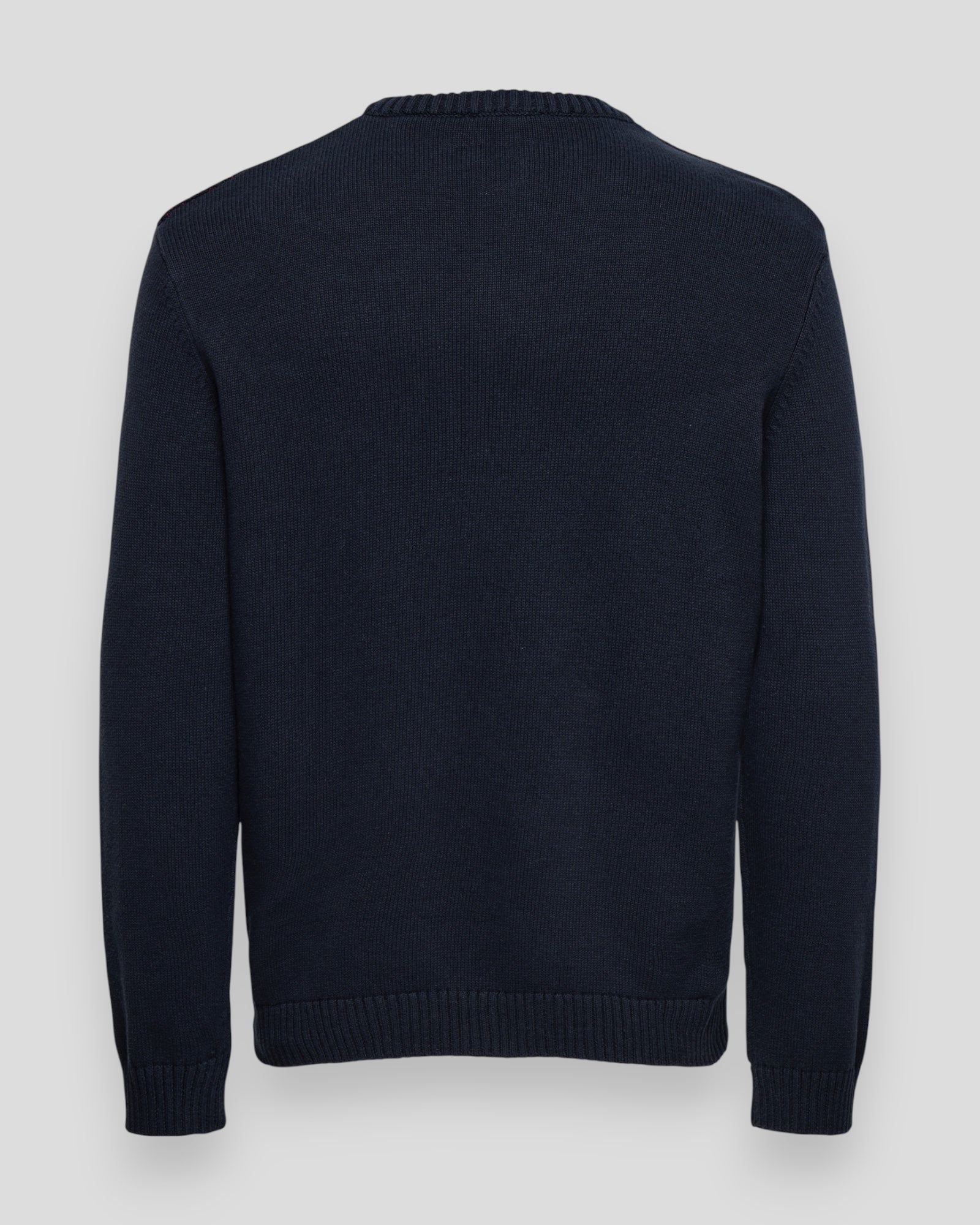 Xmax Regular Text Crew Knit - Dark Navy/Dont Count