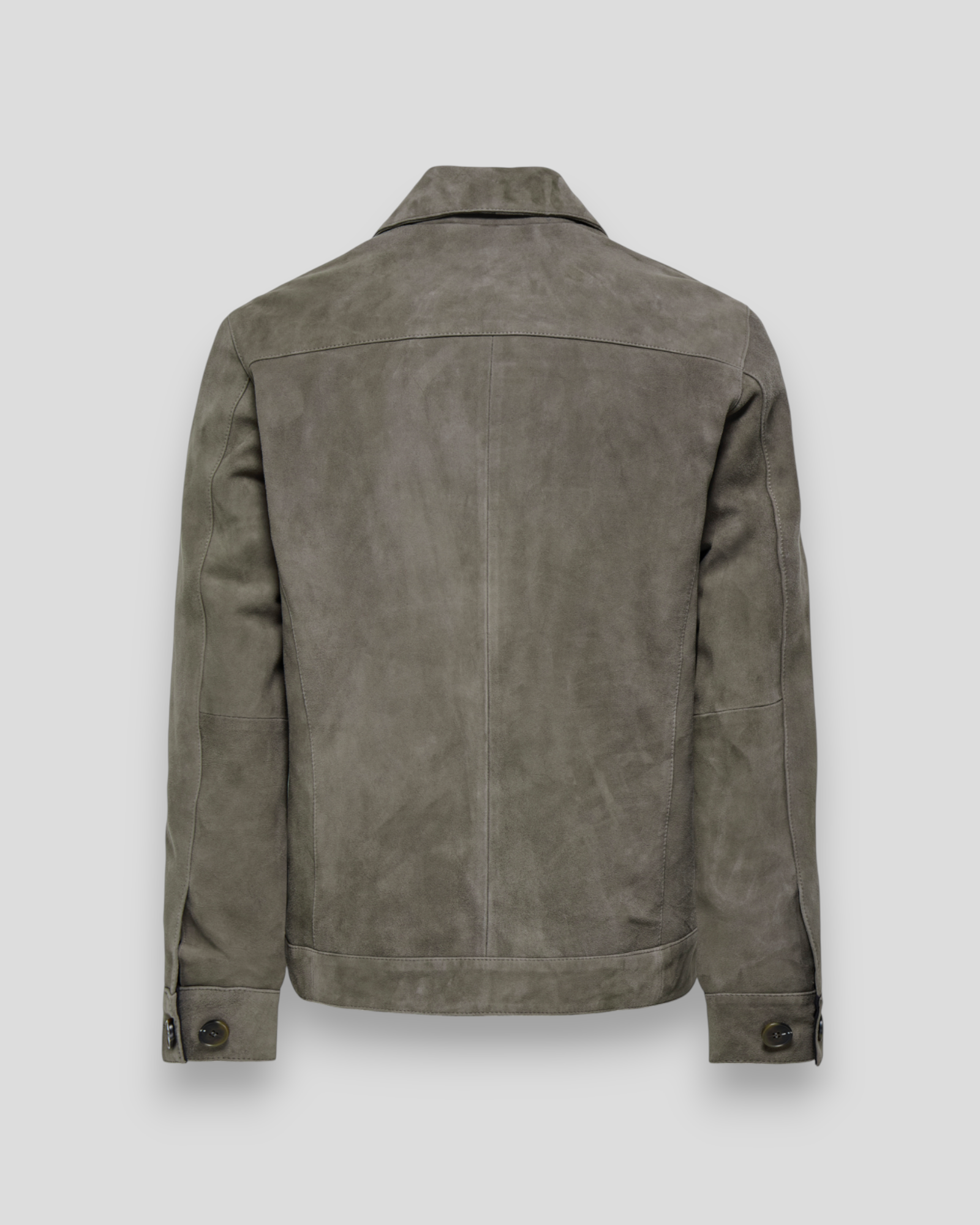 Nartey Overshirt Suede Jacket - Falcon