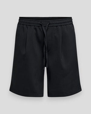 Sort shorts fra ONLY & SONS Will 0292 Loose String Shorts, afslappet pasform, synlige snore og casual stil.