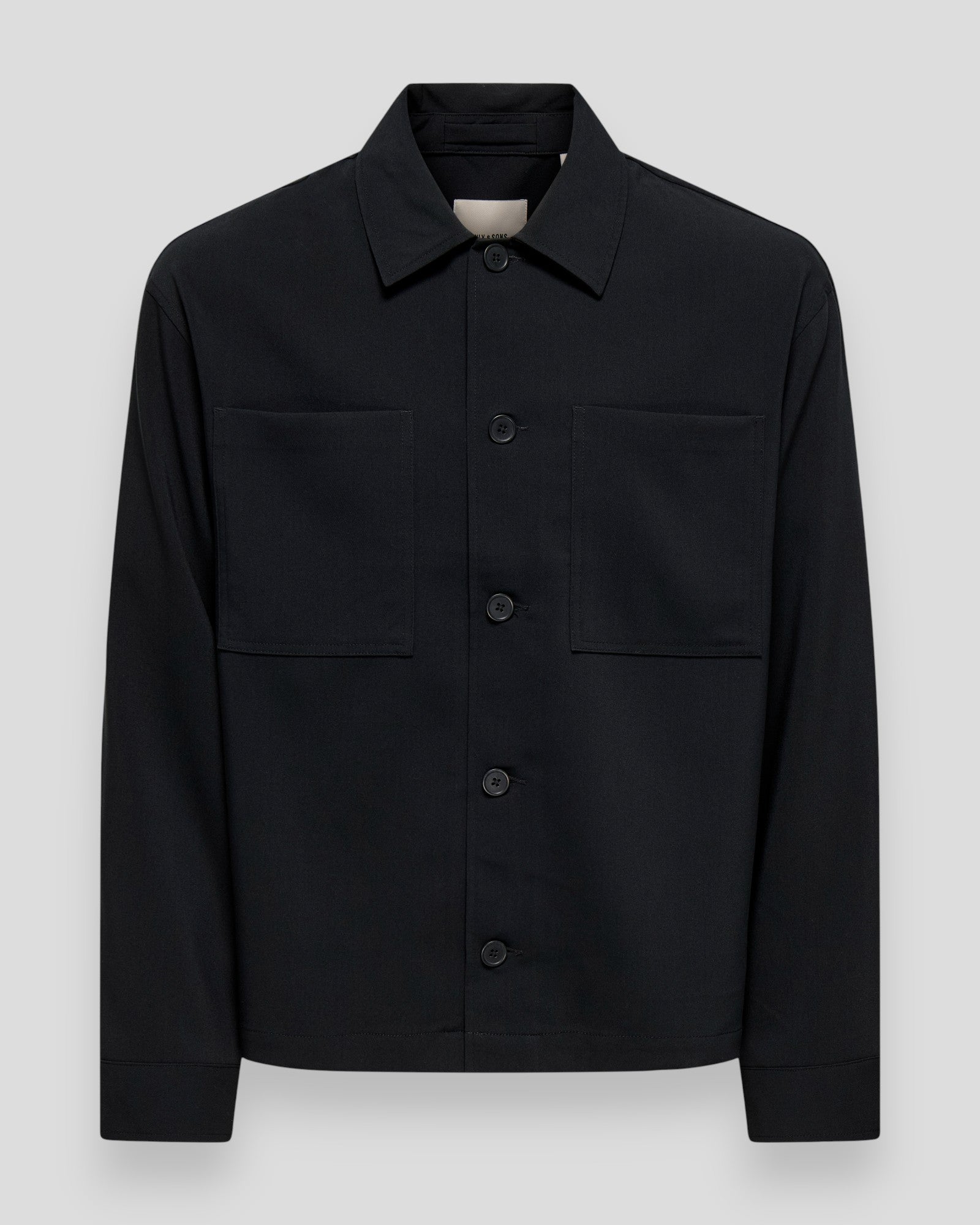 Will 0292 Loose Overshirt - Black