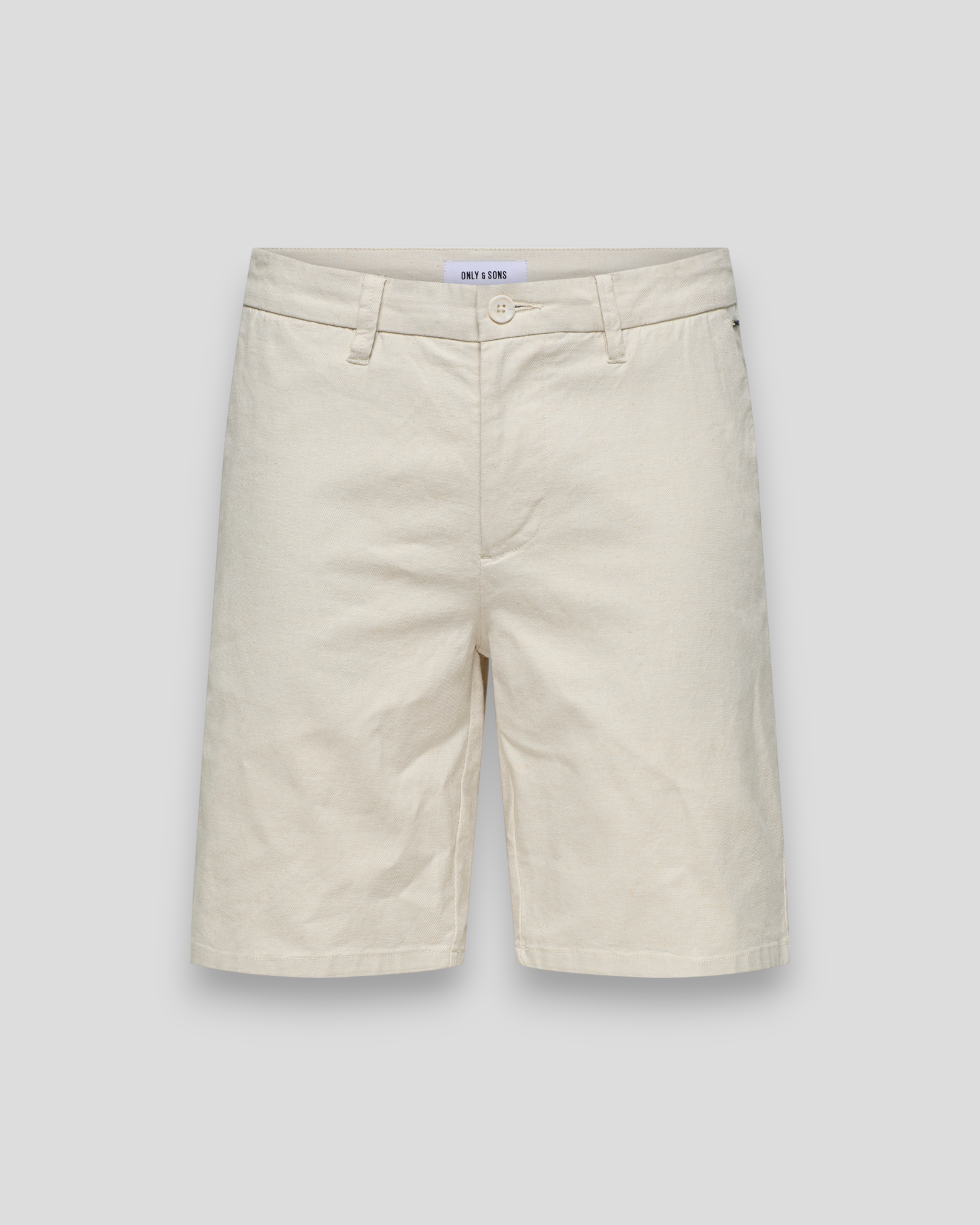 Mark 0011 Cotton Linen Shorts - Silver Lining
