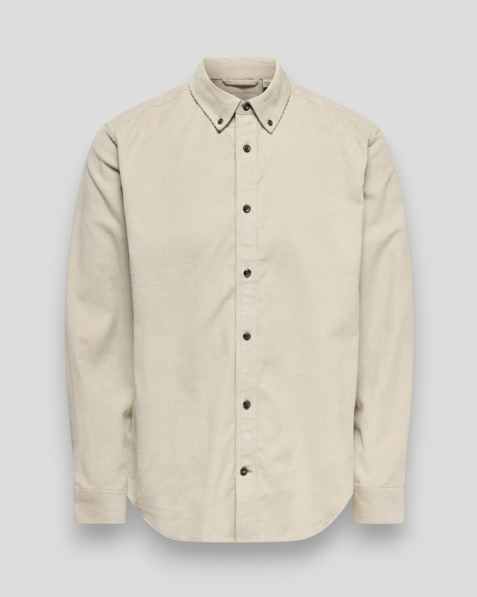 Michael 18W Regular Cord Stretch LS Shirt - Silver Lining