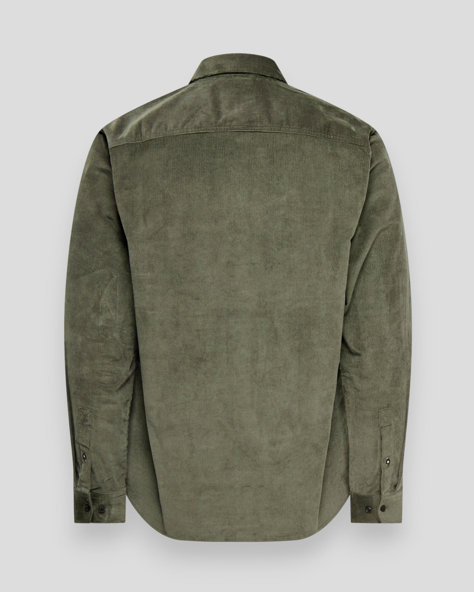 Michael 18W Regular Cord Stretch LS Shirt - Castor Gray