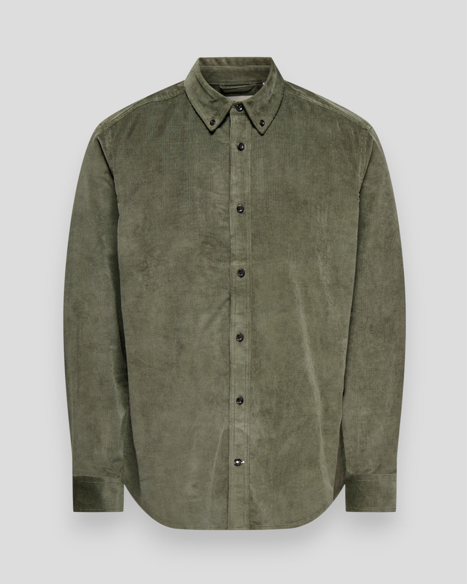 Michael 18W Regular Cord Stretch LS Shirt - Castor Gray