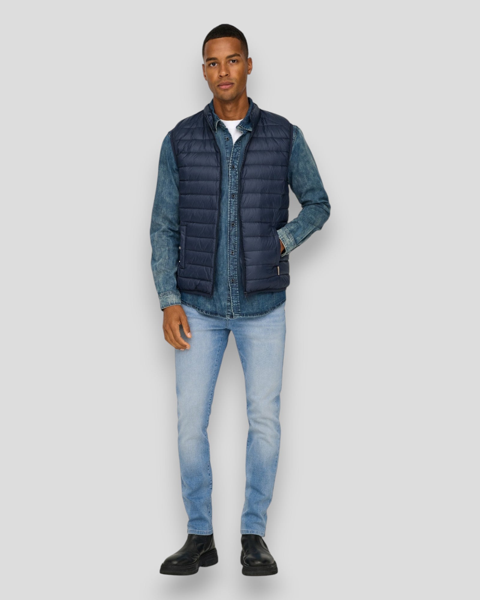 Weft Reg. Jax LB 2354 AZG Denim - Light Blue Denim