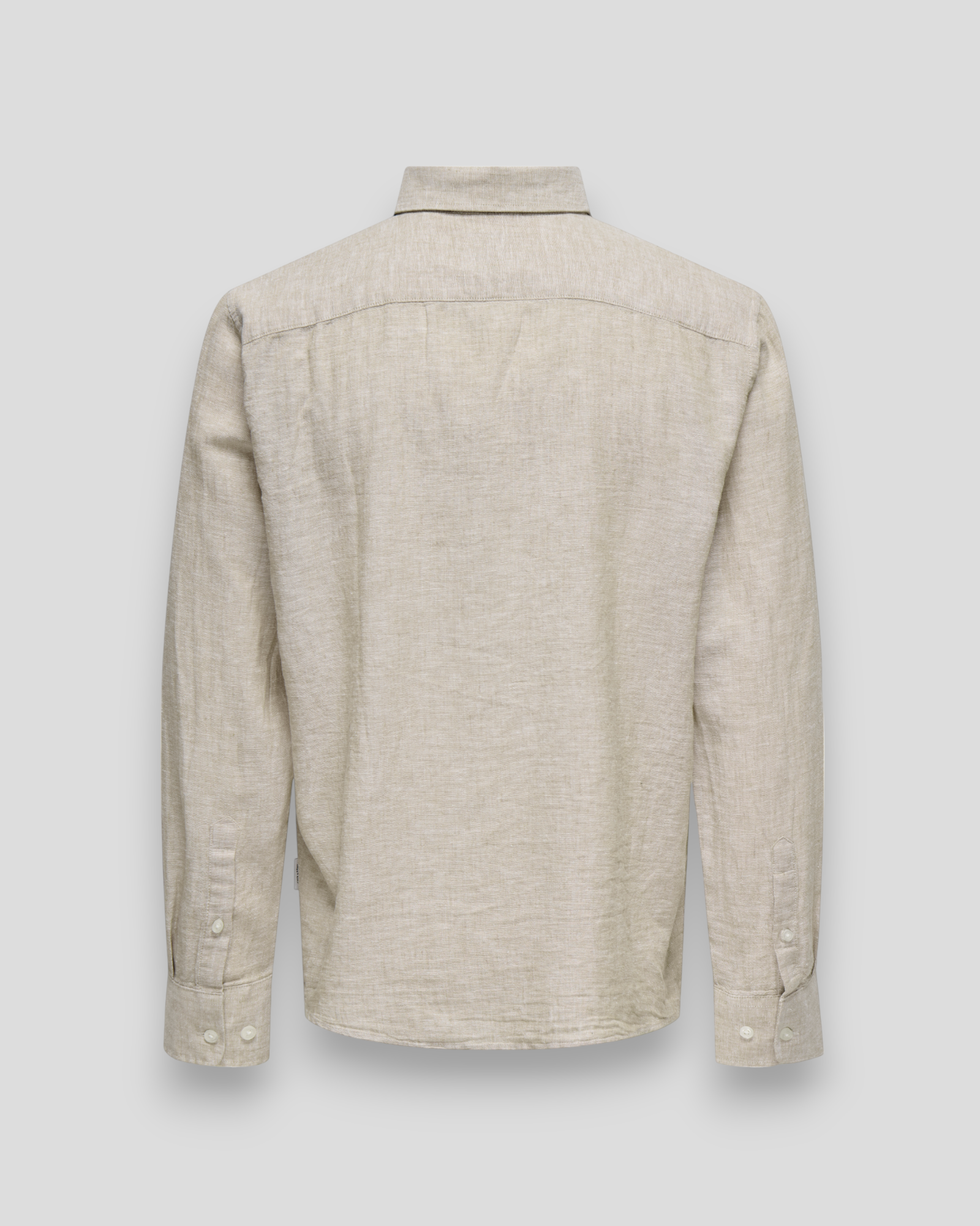 Caiden Life Regular LS 1 Linen Shirt - Chinchilla