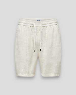 Latham Linnebukser fra ONLY & SONS i skyblå, afslappet snit og let stof, perfekt til forår og sommer.