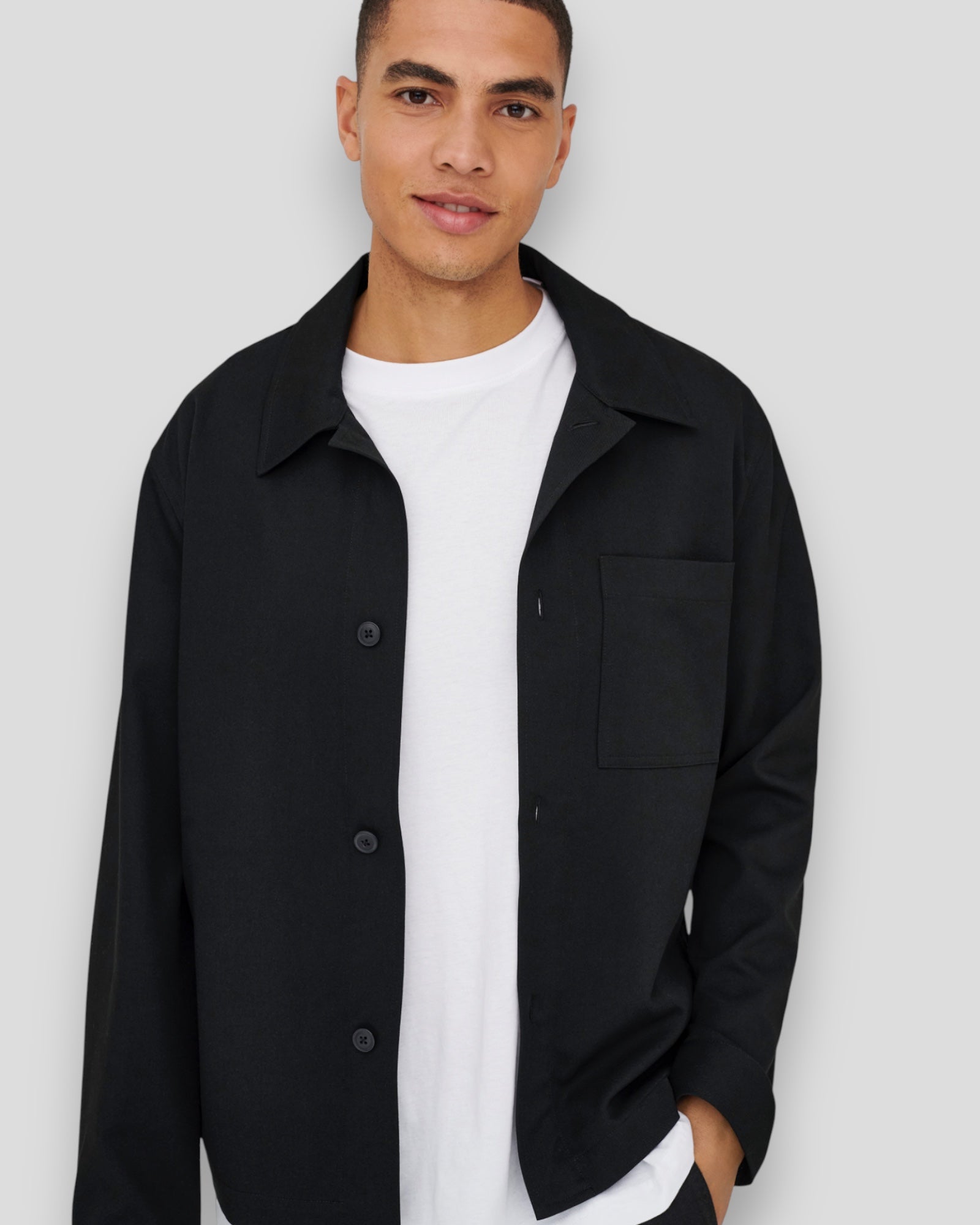 Miro Regular 0346 Overshirt - Black