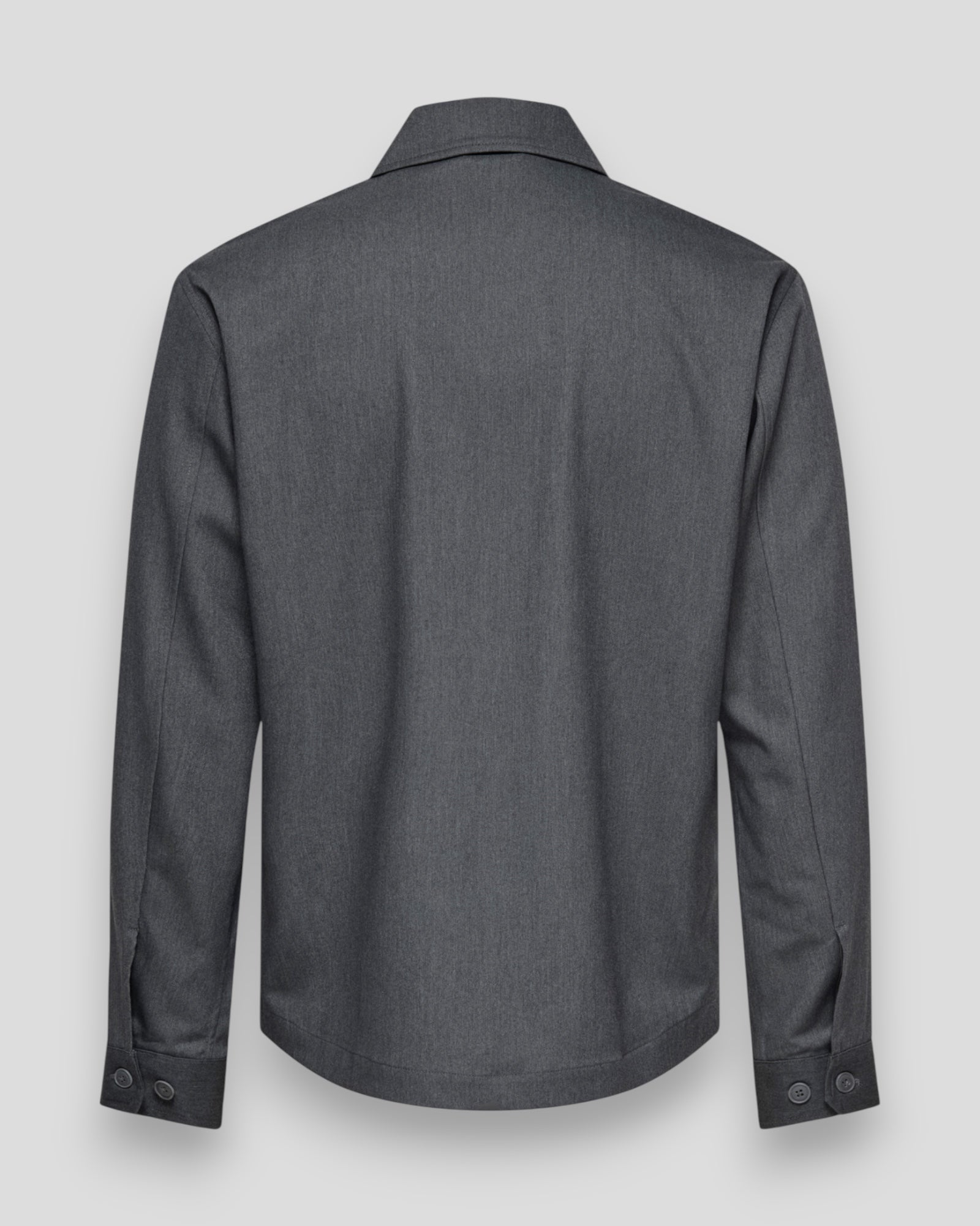Miro Regular 0346 Overshirt - Dark Grey Melange
