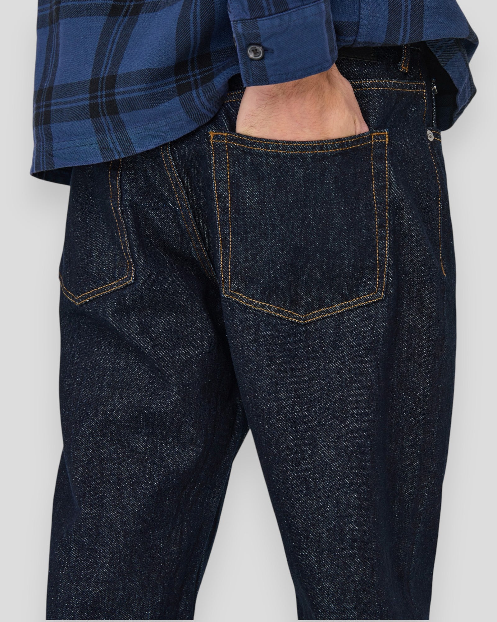 Edge Straight Rinse 4942 TAI Denim - Dark Blue Denim/Rinse
