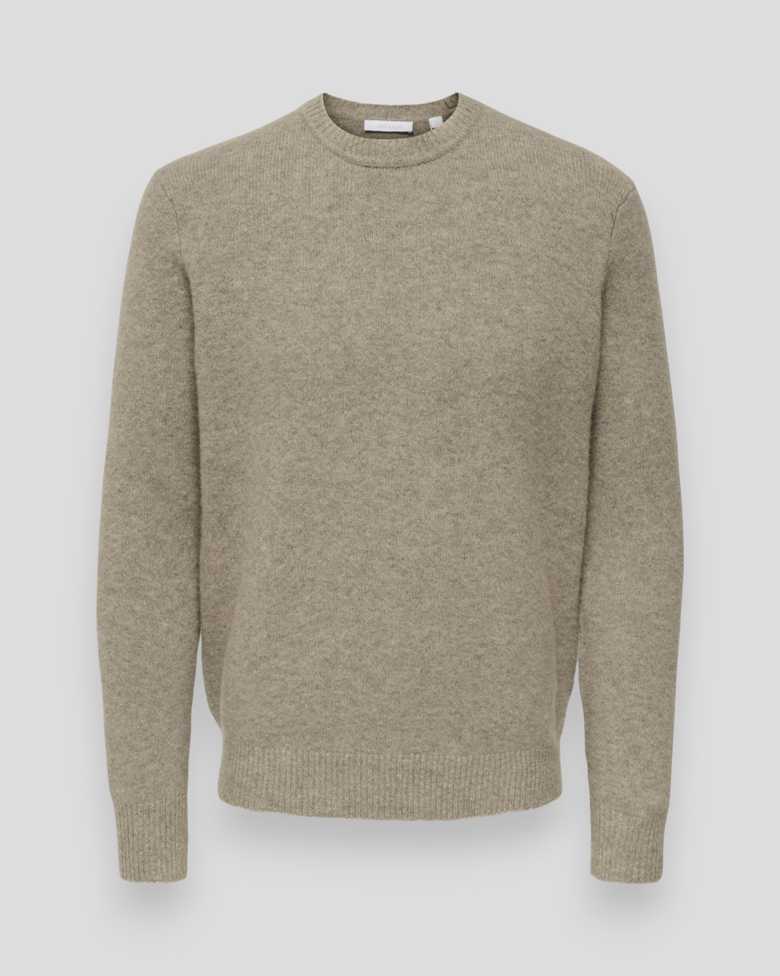 Ray Regular LS Crew Knit - Walnut