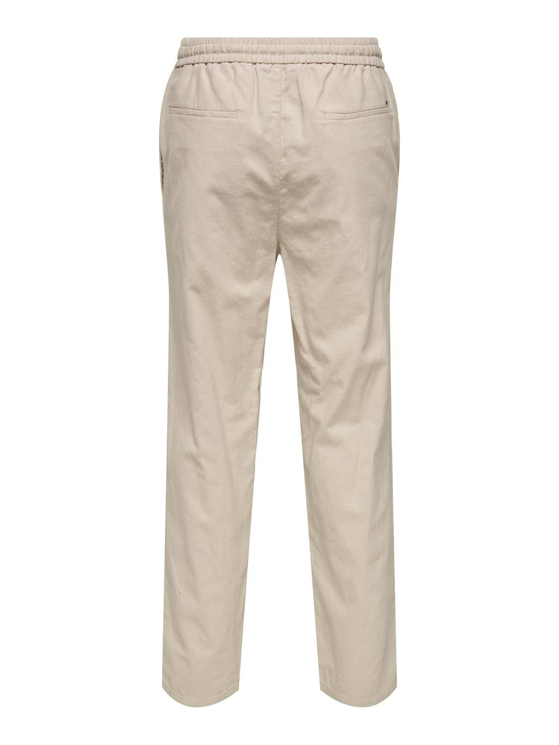 Sinus Loose Lin Pant - Silver Lining