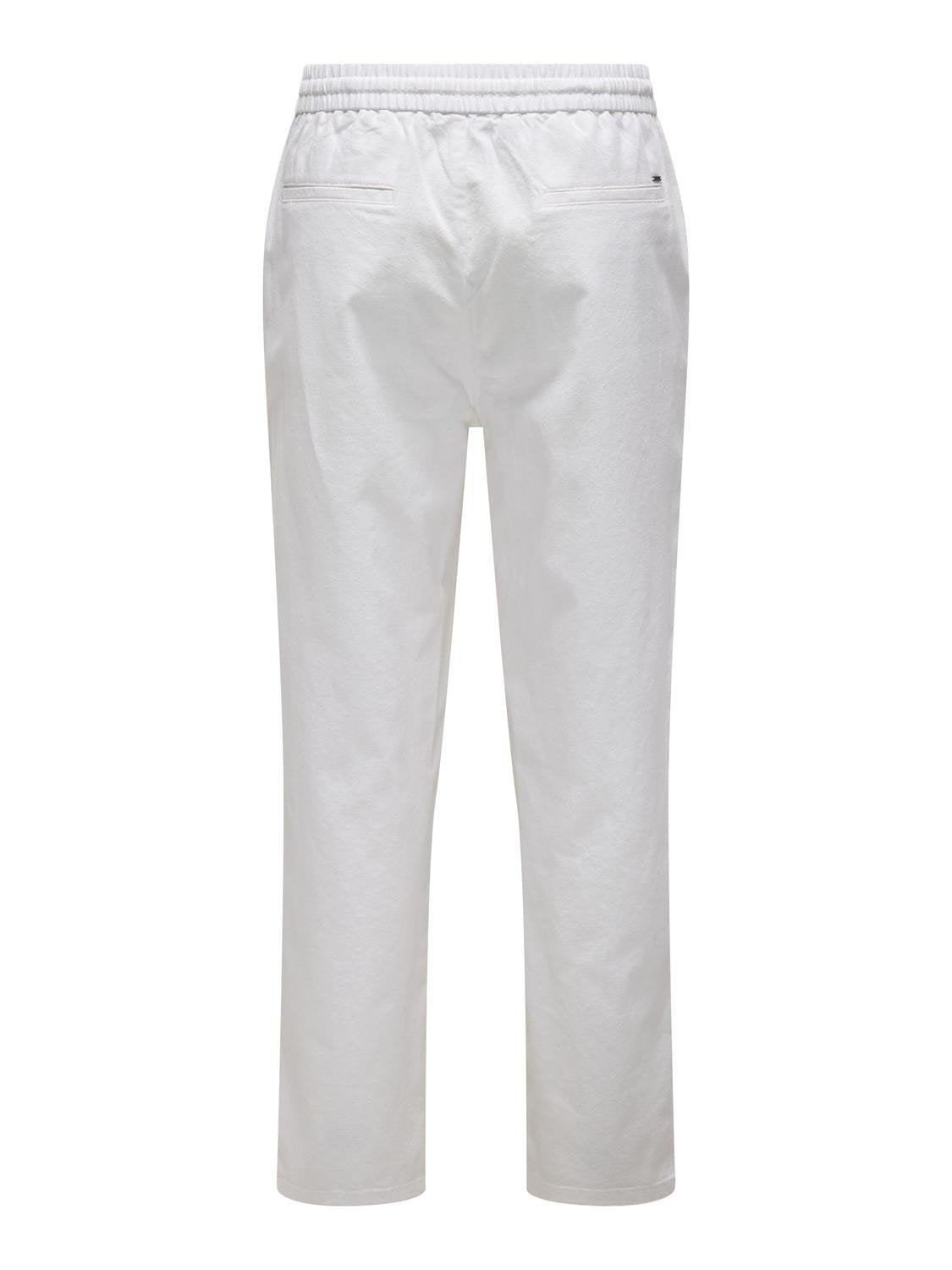 Sinus Loose Lin Pant - Bright White