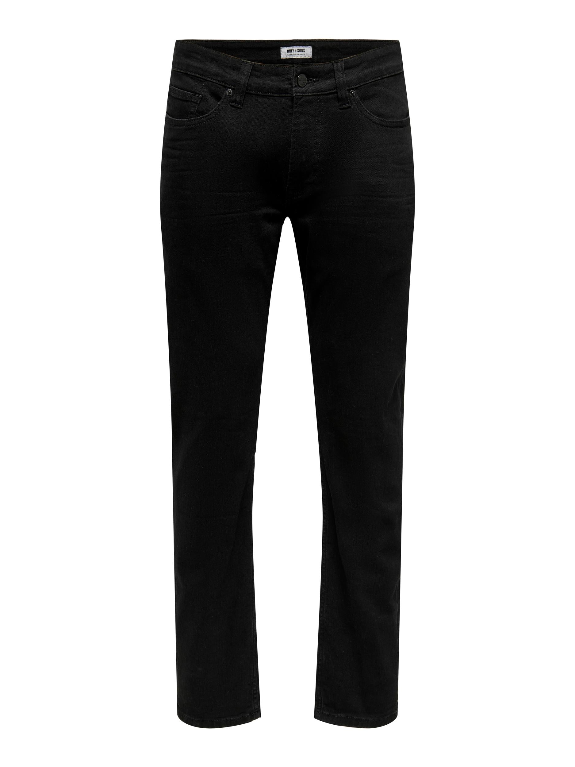 Weft Reg Black 2956 Jeans - Black Denim