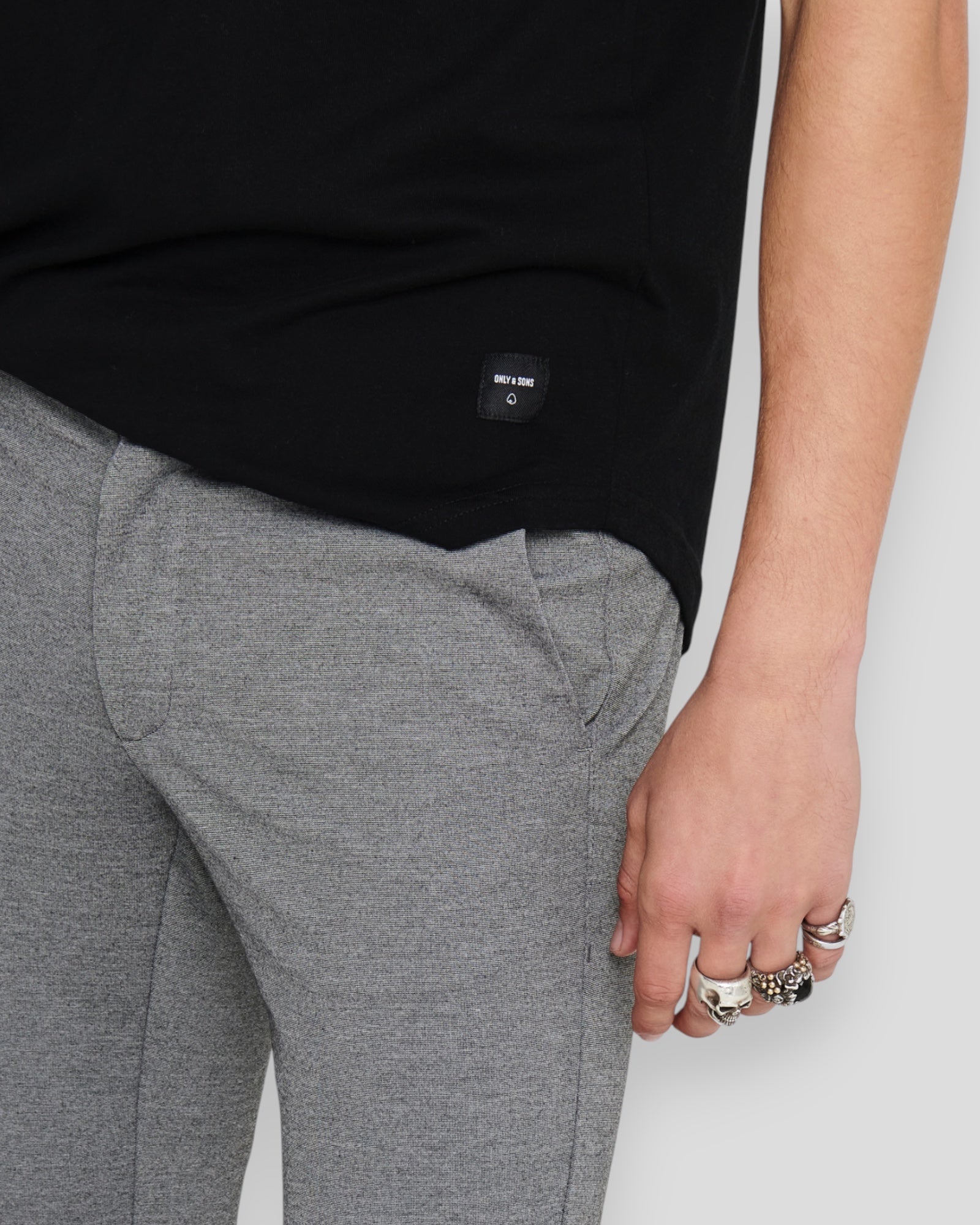 Mark Slim Gw 0209 Pant - Medium Grey Melange