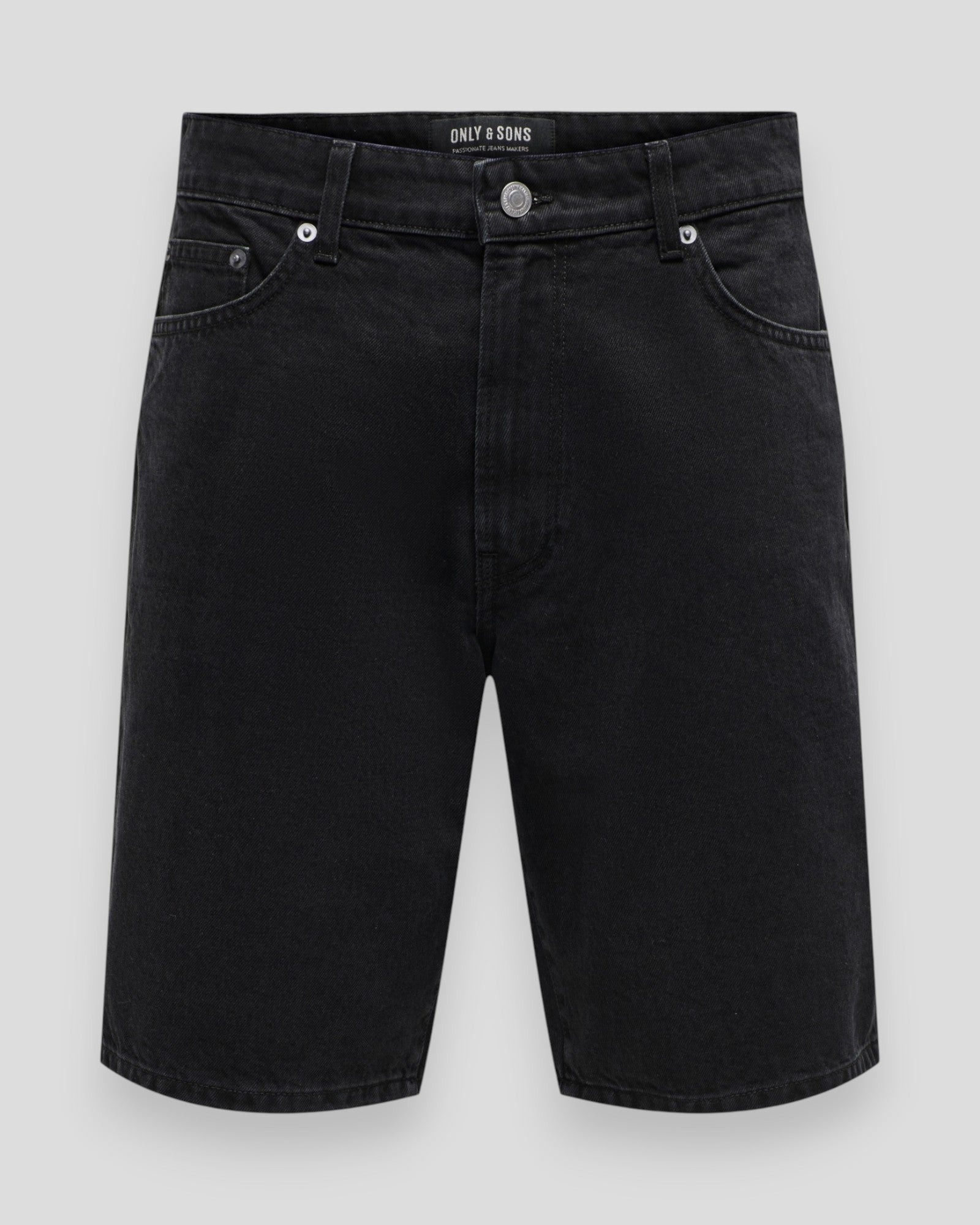 Fade Black 9087 TAI Denim Shorts - Black Denim
