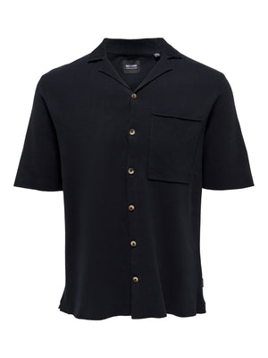 Luke Life Collar Knit - Navy