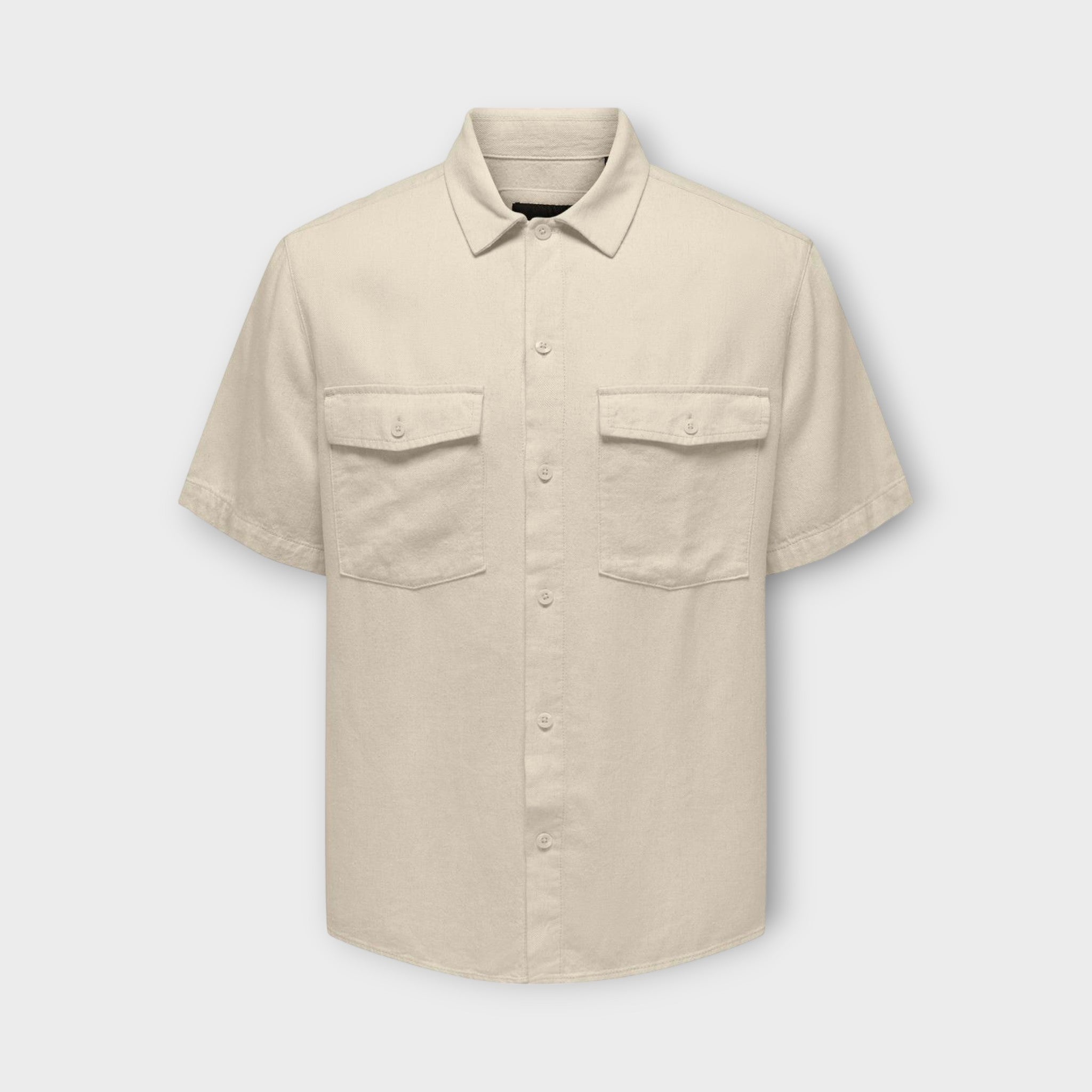 Kari SS Shirt Linen - Oatmeal