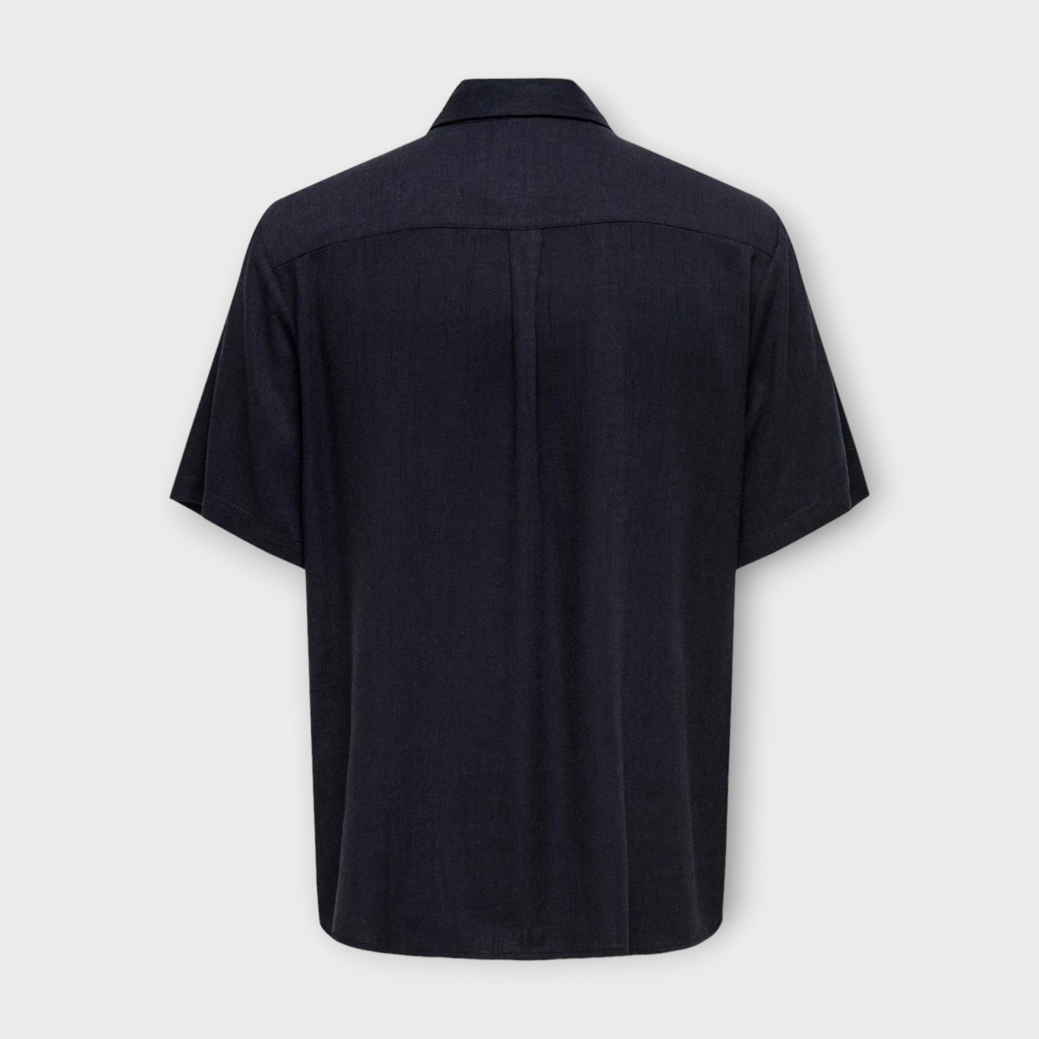 Kari SS Shirt Linen - Dark Navy