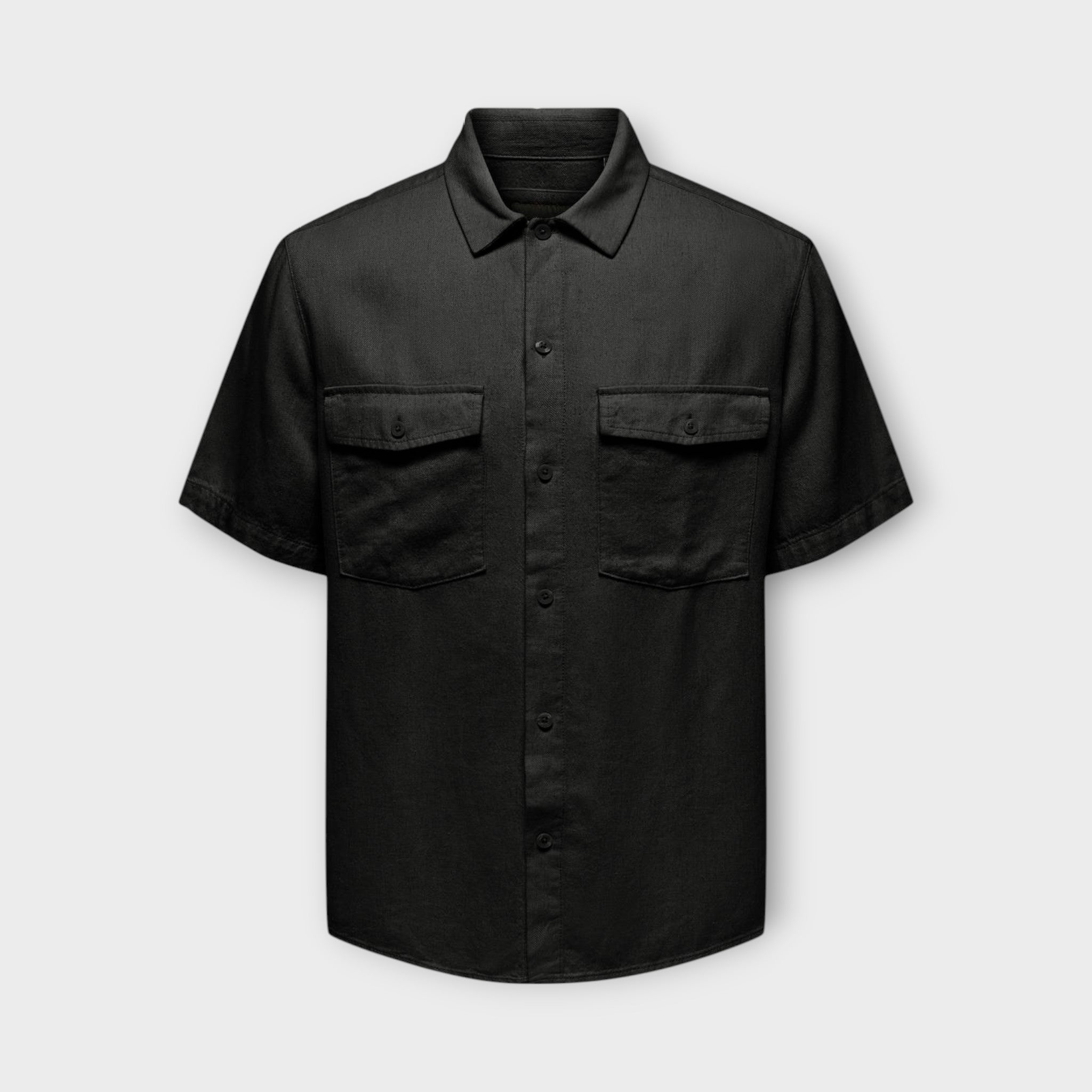 Kari SS Shirt Linen - Black