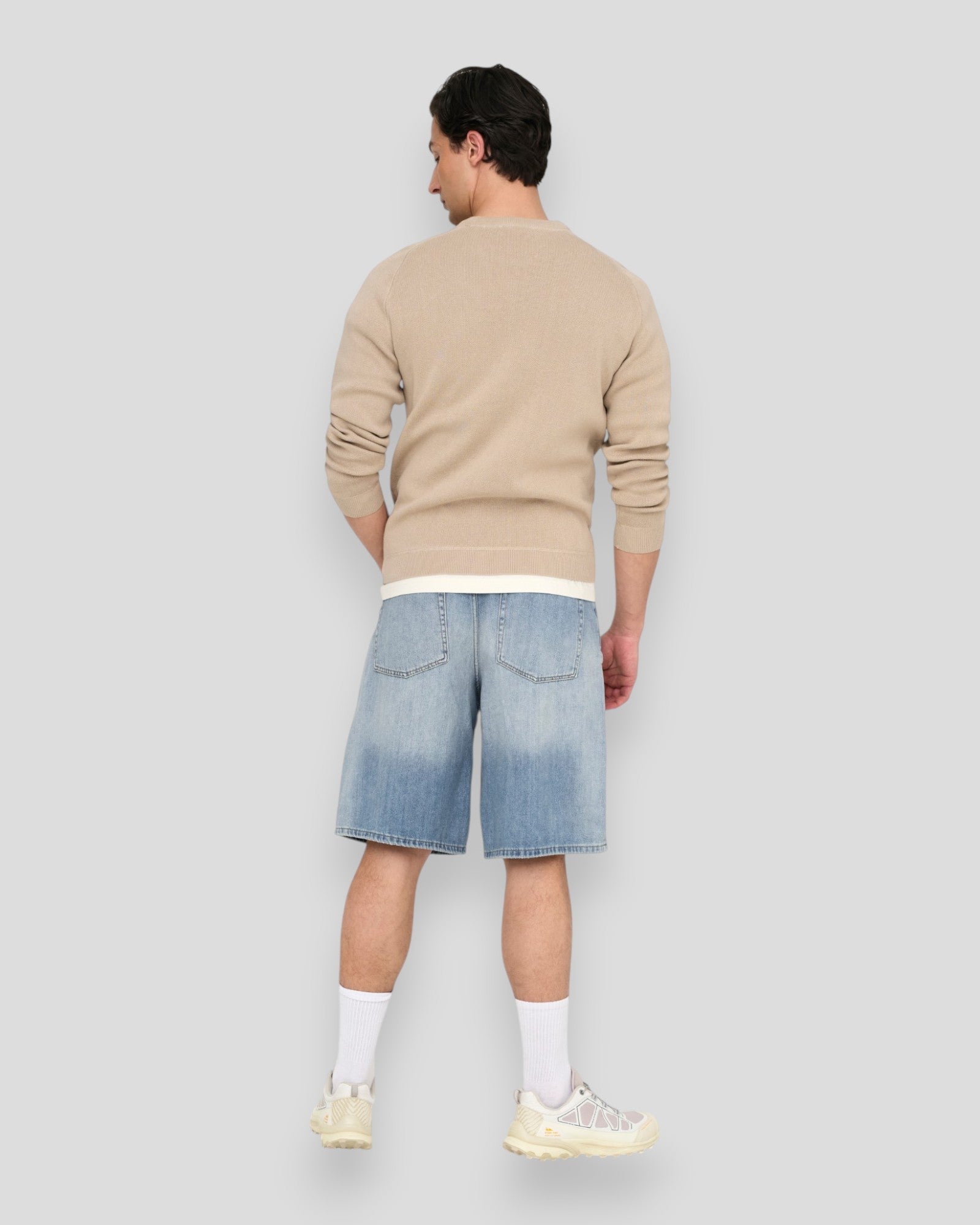 Damejorts i lyseblå denim fra ONLY & SONS, Carl Ball LB 2958 TAI model, synlig med klassisk denim stof og jortstil.