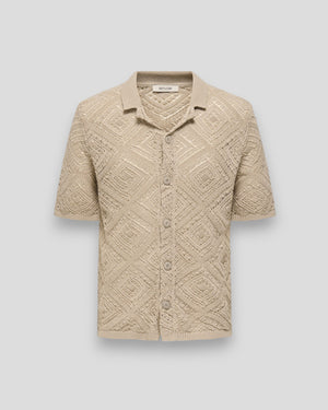 ONLY & SONS Kolmar Life Regular 5 SS Striktrøje i bomuld, blød tekstur, langærmet, til forår og sommer.